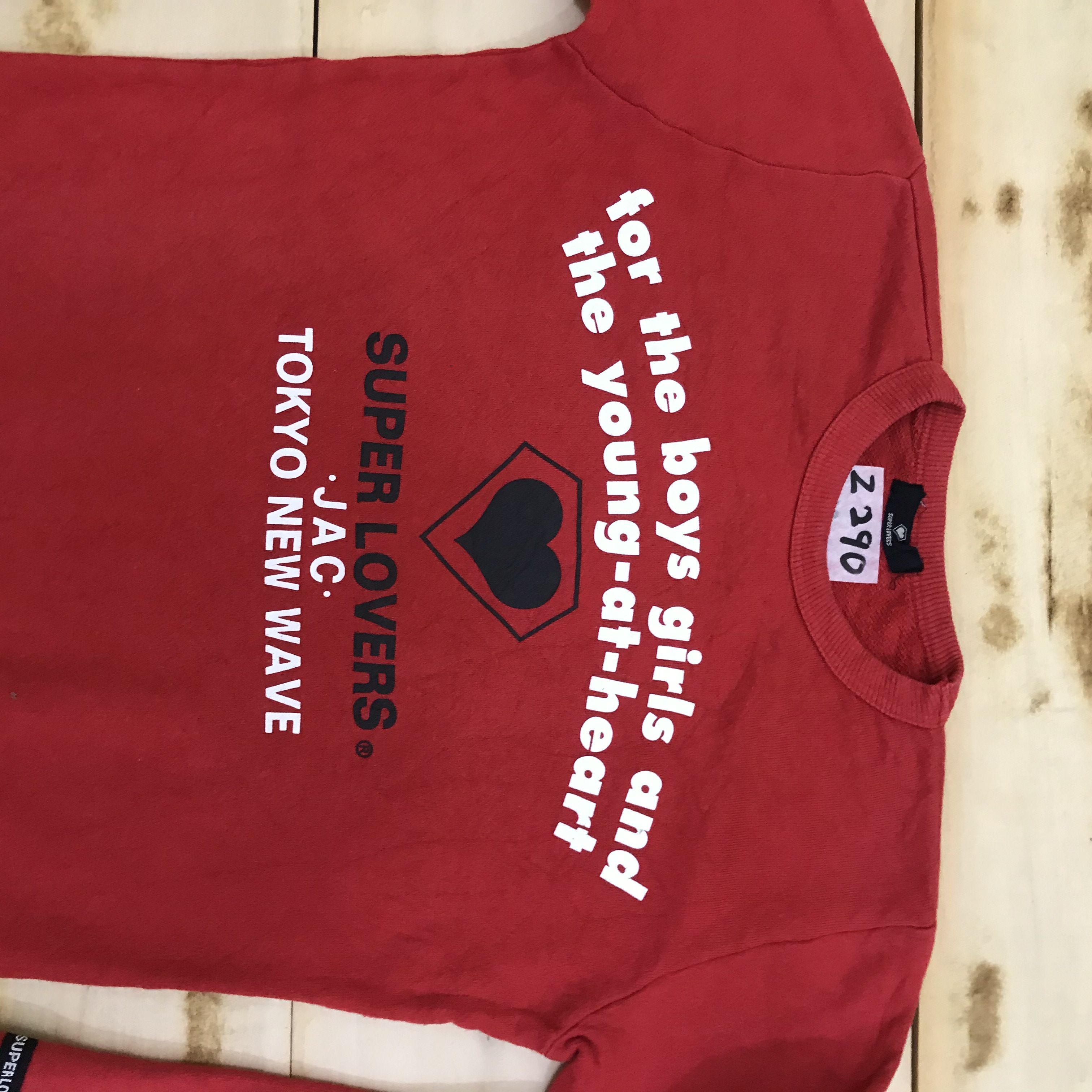 Japanese Brand Z290 SUPER LOVERS JAPANESE SWEATSHIRTS Size US M / EU 48-50 / 2 - 2 Thumbnail