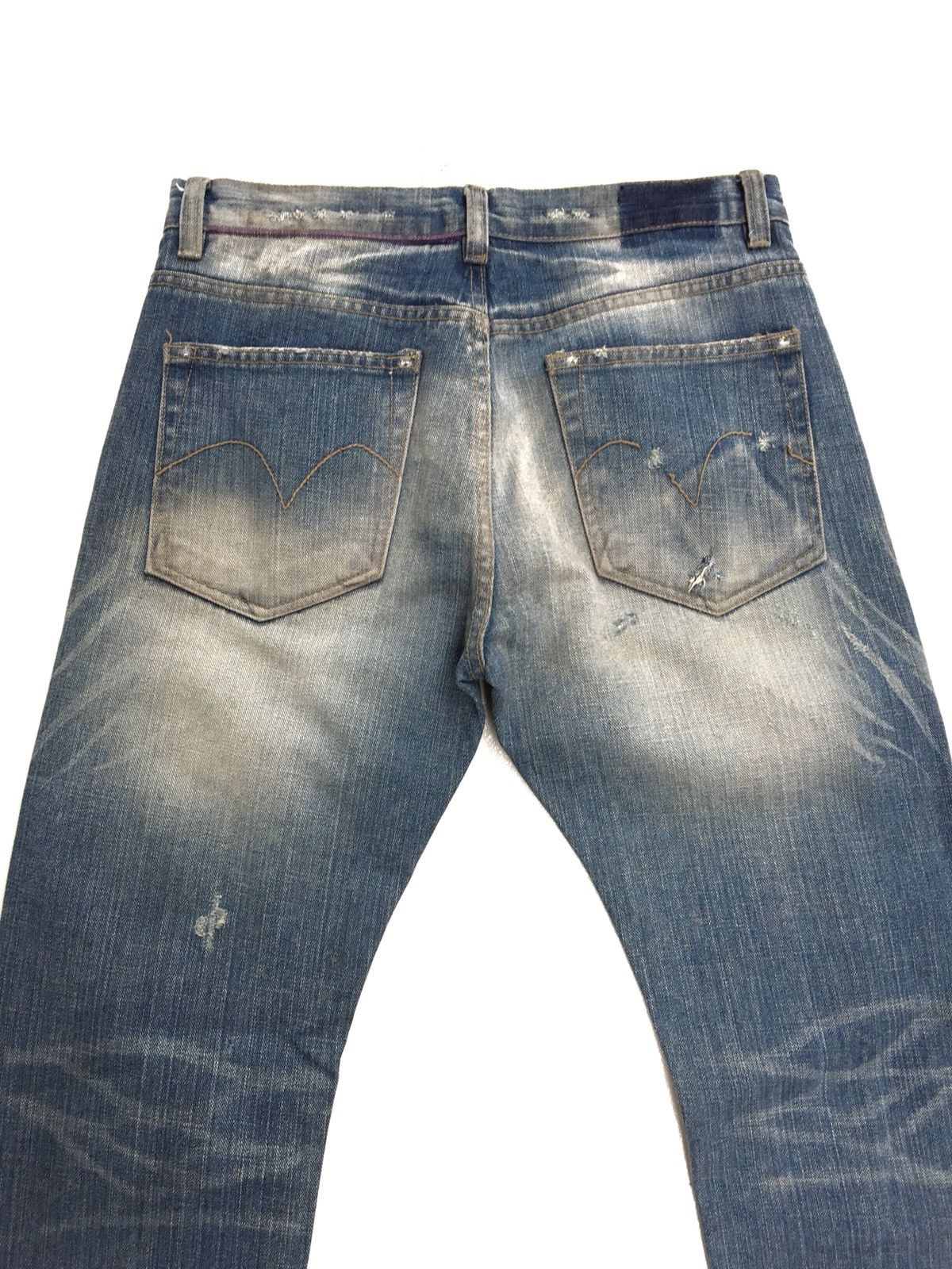 Devilock × Hysteric Glamour Devilock Distressed Destroy Ripped Jeans Nirvana Grunge Size US 32 / EU 48 - 9 Thumbnail