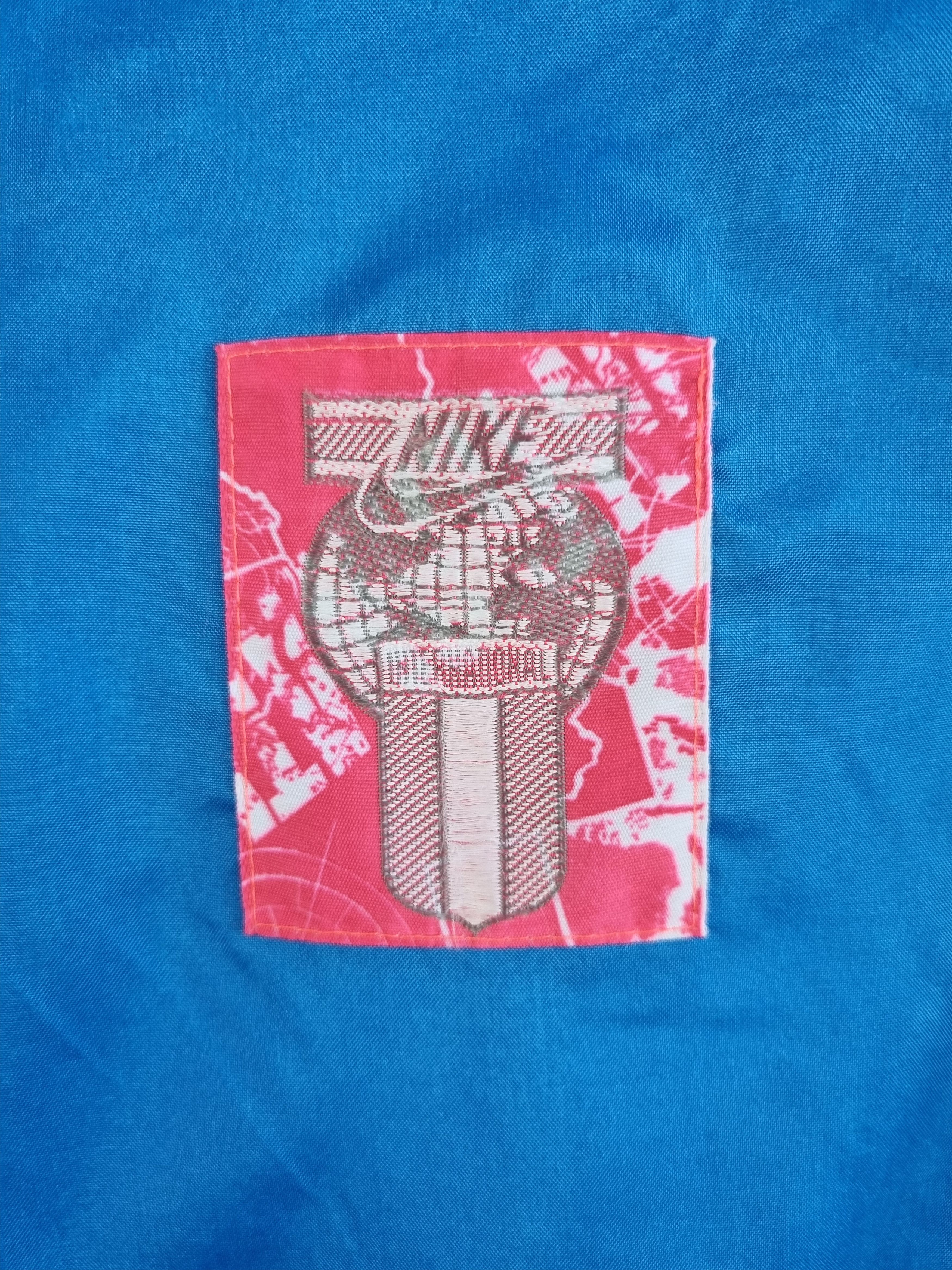 Nike × Vintage 90s Nike International Vintage nylon track jacket Size US L / EU 52-54 / 3 - 7 Thumbnail