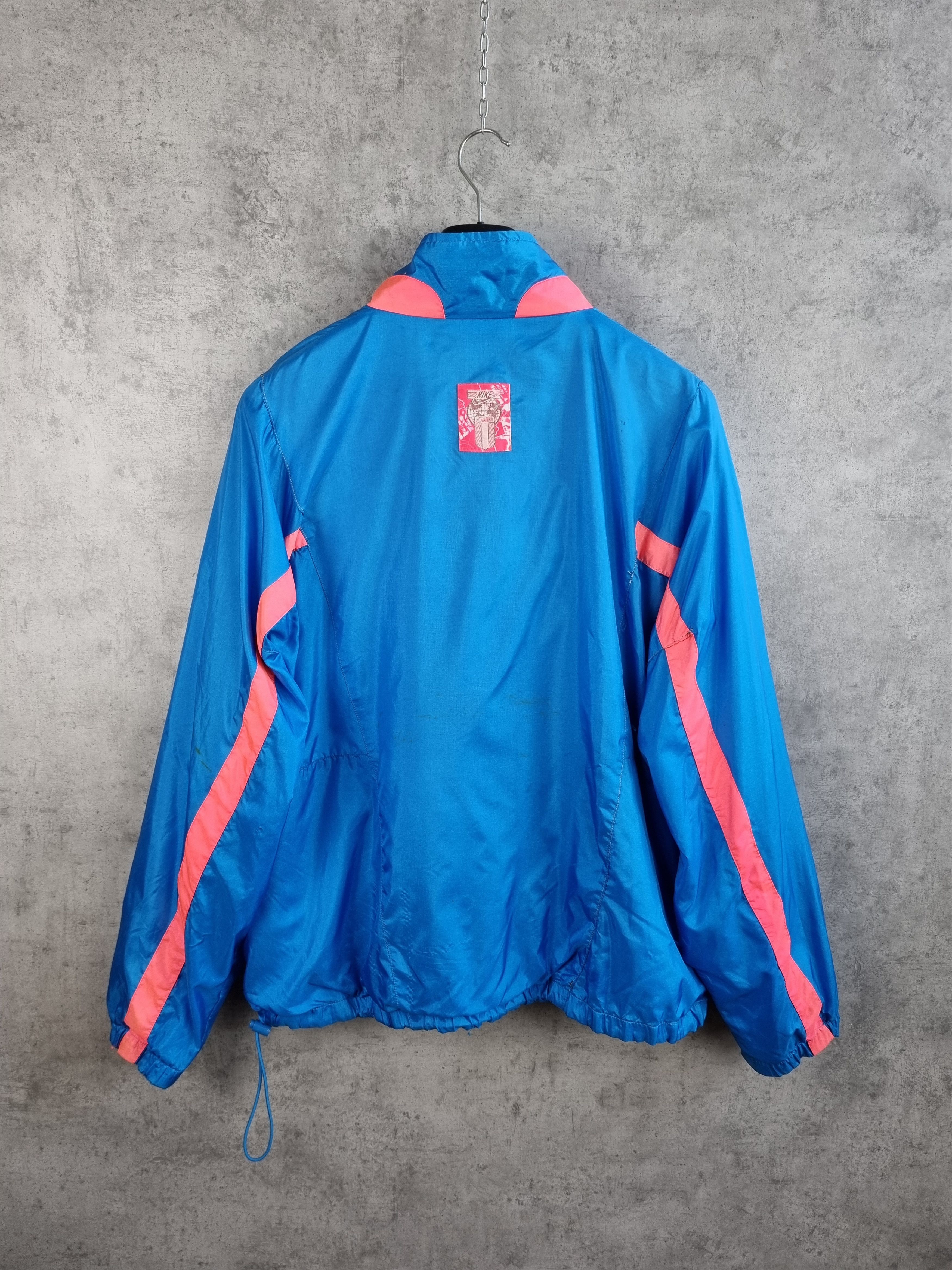 Nike × Vintage 90s Nike International Vintage nylon track jacket Size US L / EU 52-54 / 3 - 3 Thumbnail