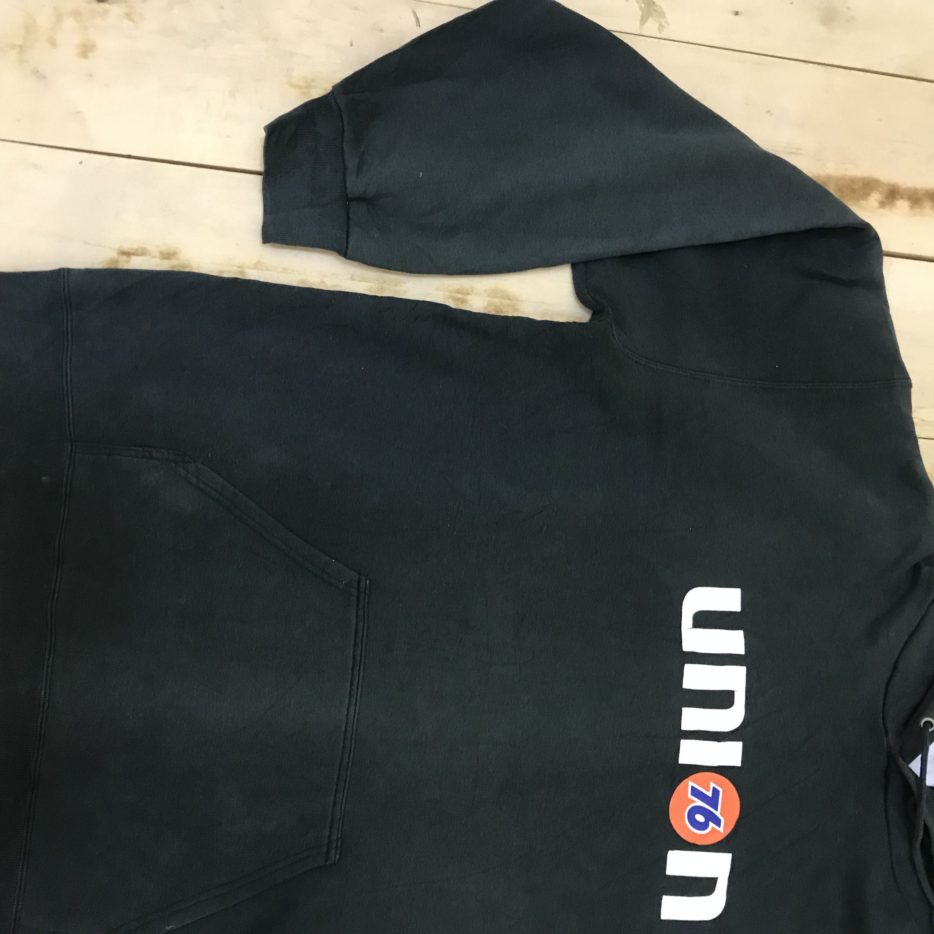 Union LA Z294 SUN FADED! 76 LUBRICANTS UNION POEM HOODIE JACKET Size US XL / EU 56 / 4 - 7 Thumbnail