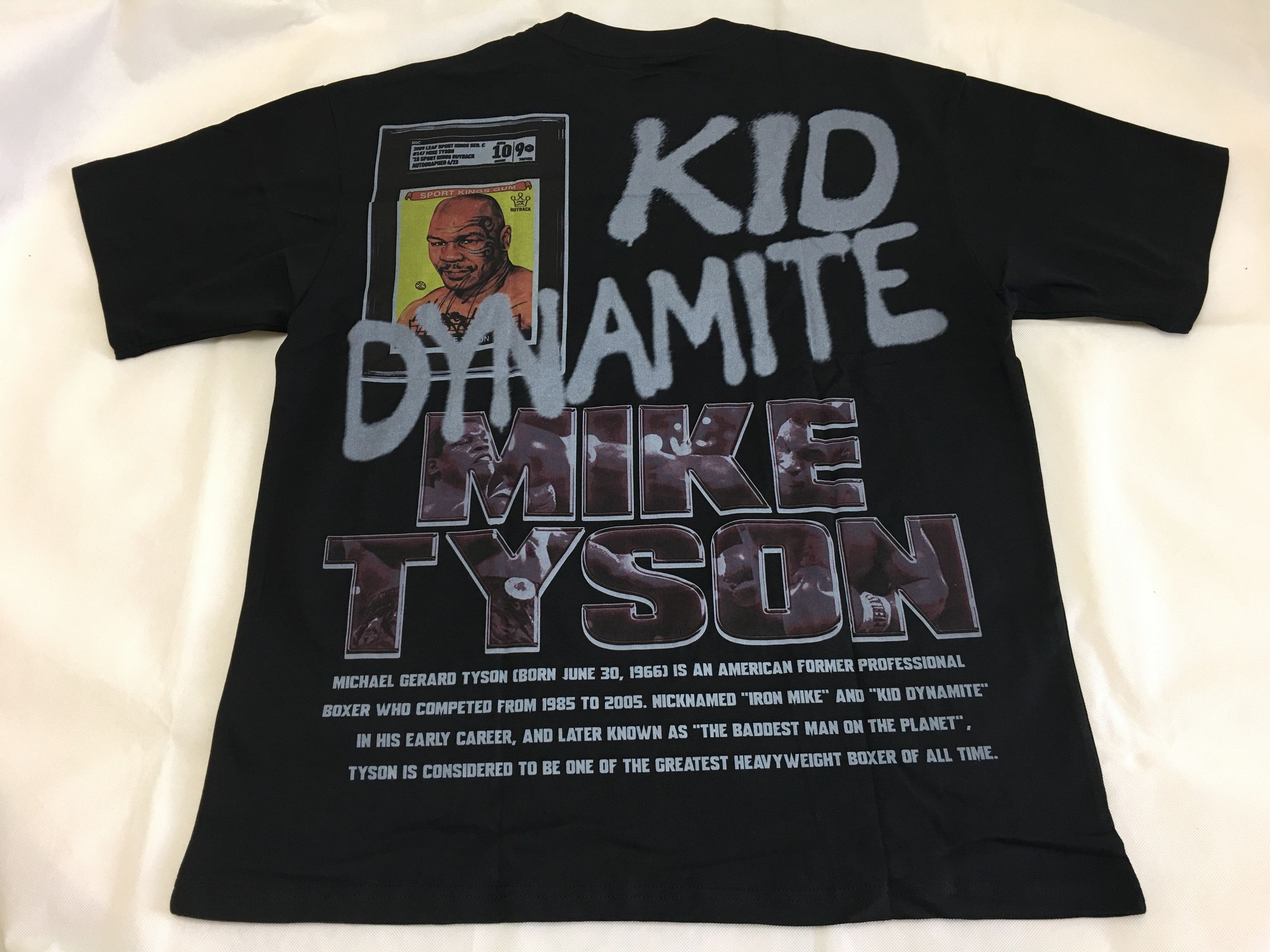 Rap Tees Forgotten Youths Mike Tyson Kid Dynamite T-shirt Black Large Size US L / EU 52-54 / 3 - 6 Thumbnail