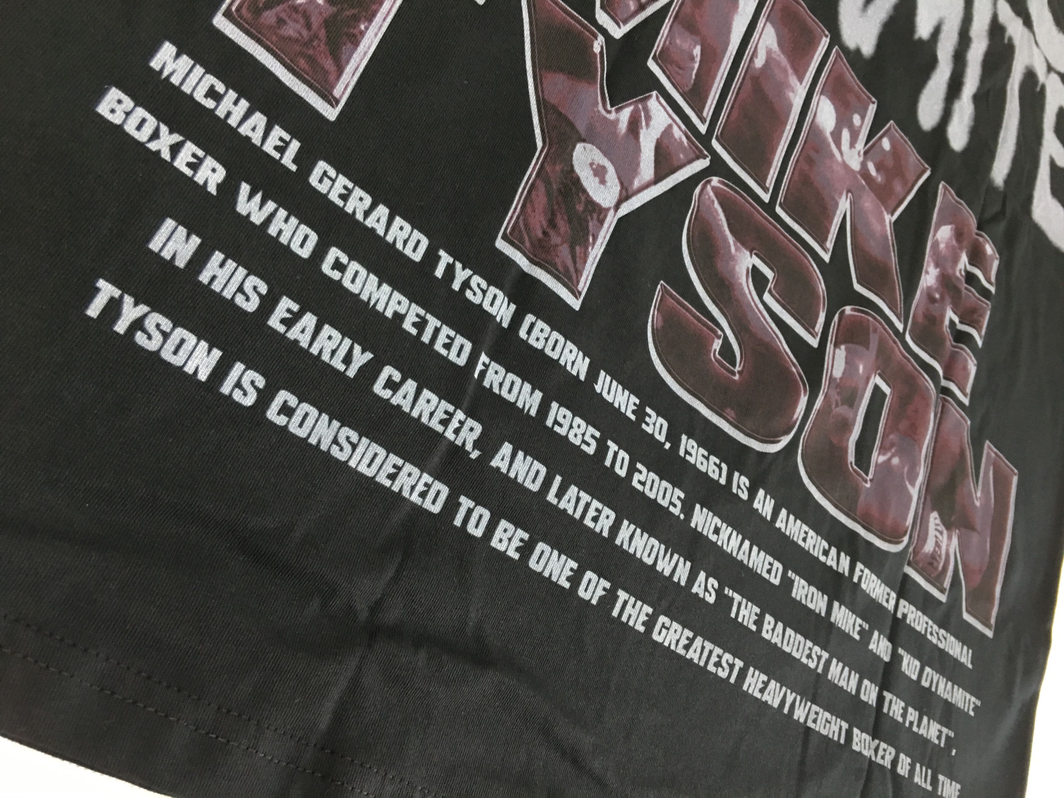 Rap Tees Forgotten Youths Mike Tyson Kid Dynamite T-shirt Black Large Size US L / EU 52-54 / 3 - 9 Thumbnail