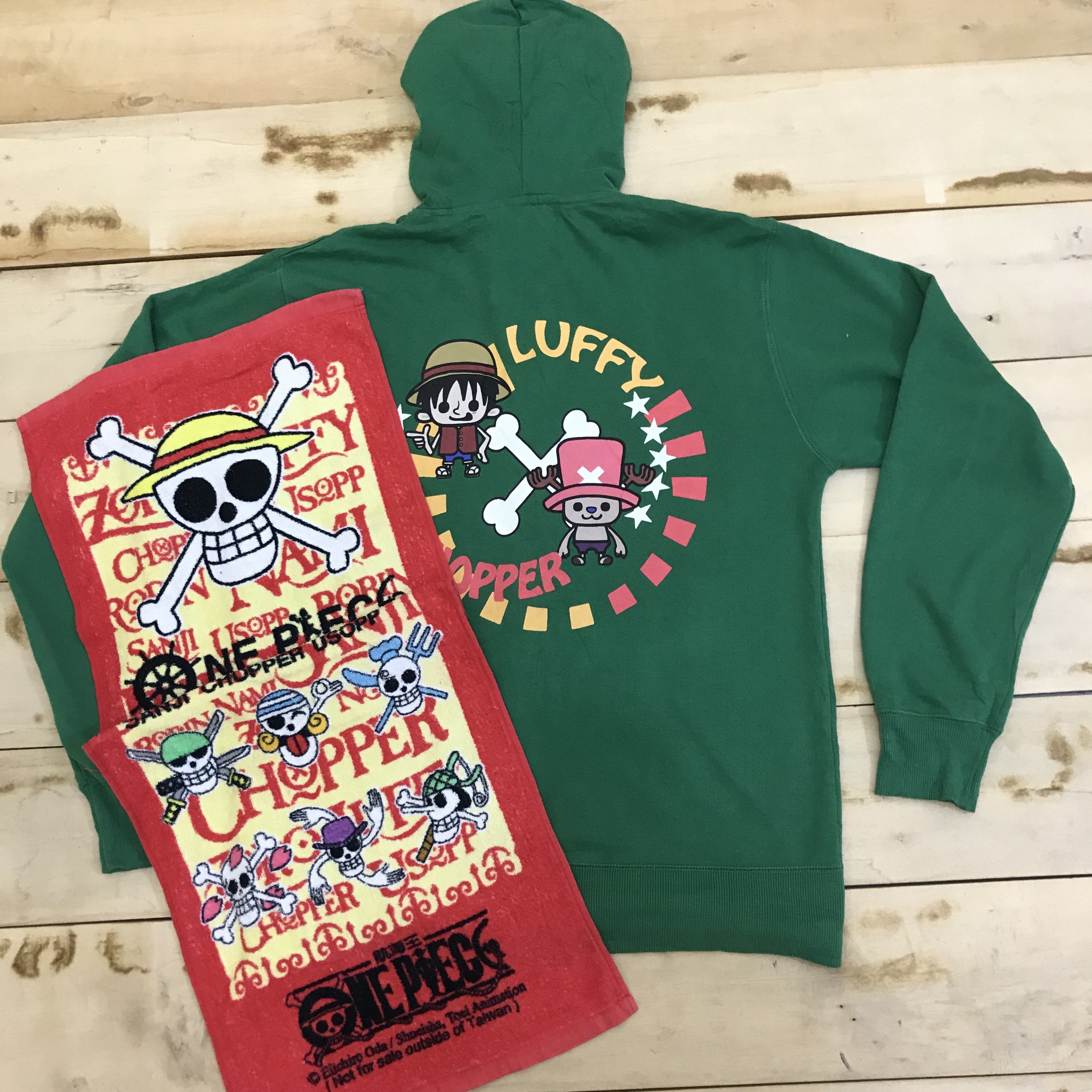Cartoon Network × Japanese Brand × One Piece Z295 COMBO ONE PIECE TOWEL X MONKEY D LUFFY HOODIE Size US L / EU 52-54 / 3 - 1 Thumbnail