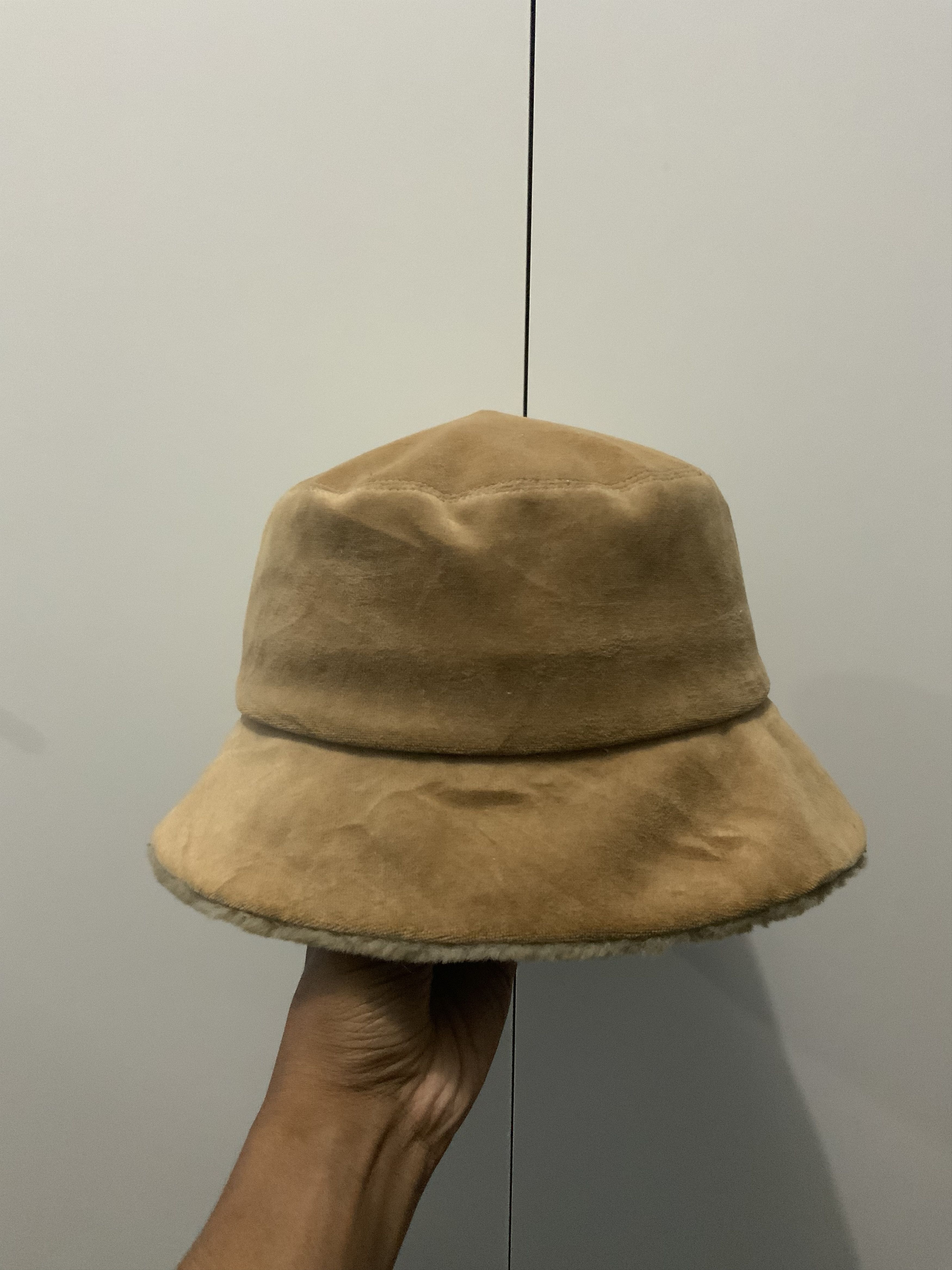 Japanese Brand Vintage Elle Paris Faux Fur Bucket Hat cap Size ONE SIZE - 2 Thumbnail