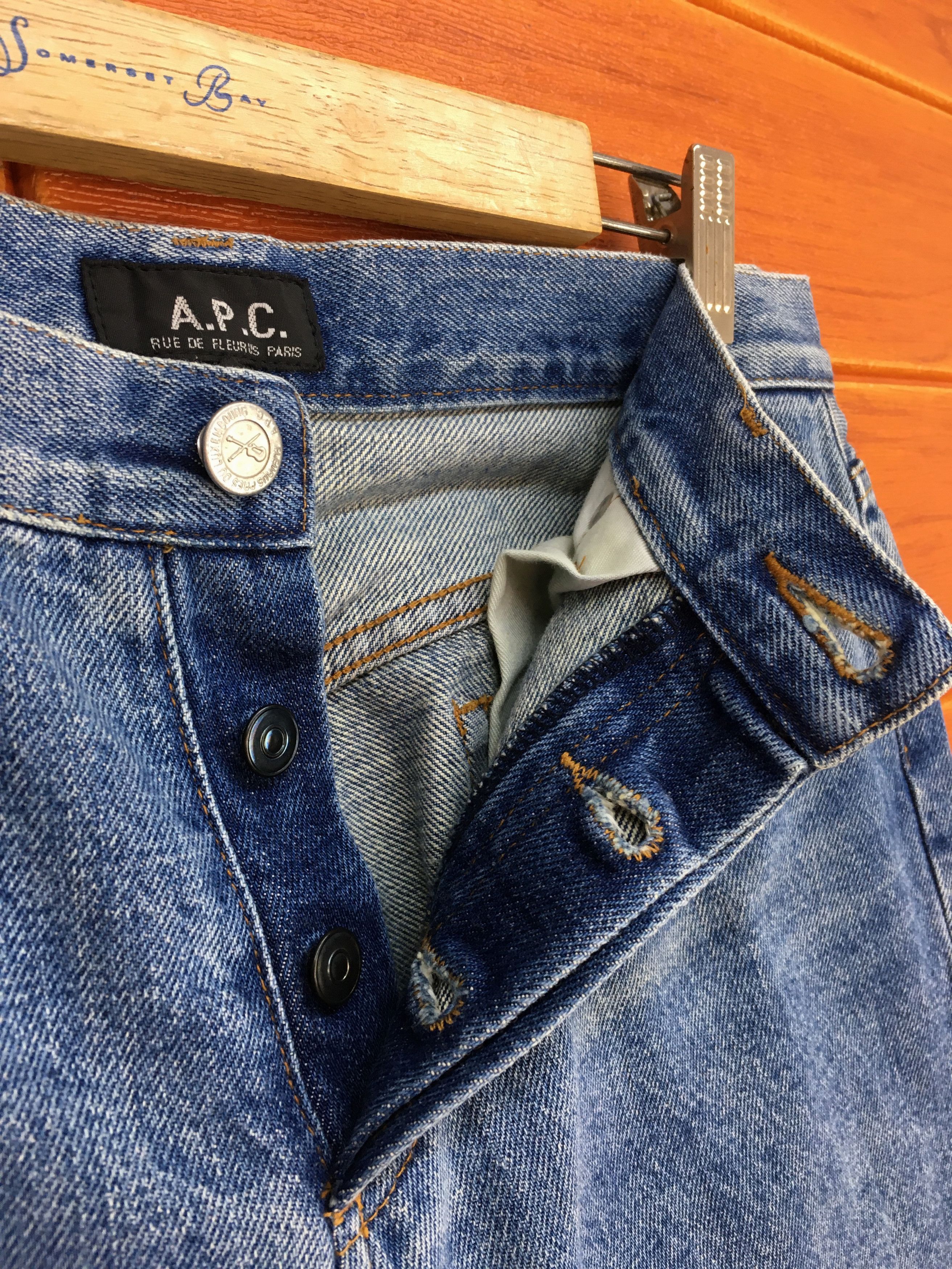 A.P.C. A.P.C Rue De Fluerus Paris Cropped Denim Jeans Size US 29 - 18 Thumbnail