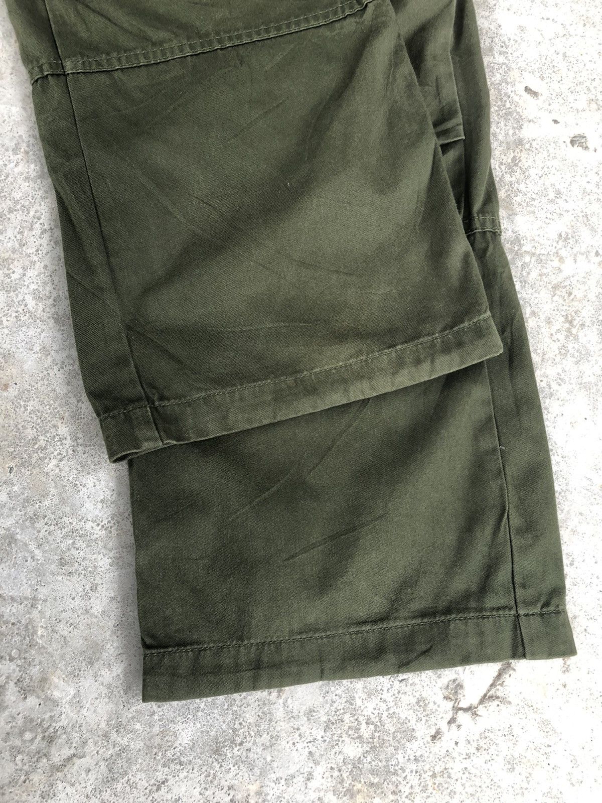 Japanese Brand lucy cargo pants tactical multipocket green Size US 33 - 7 Thumbnail