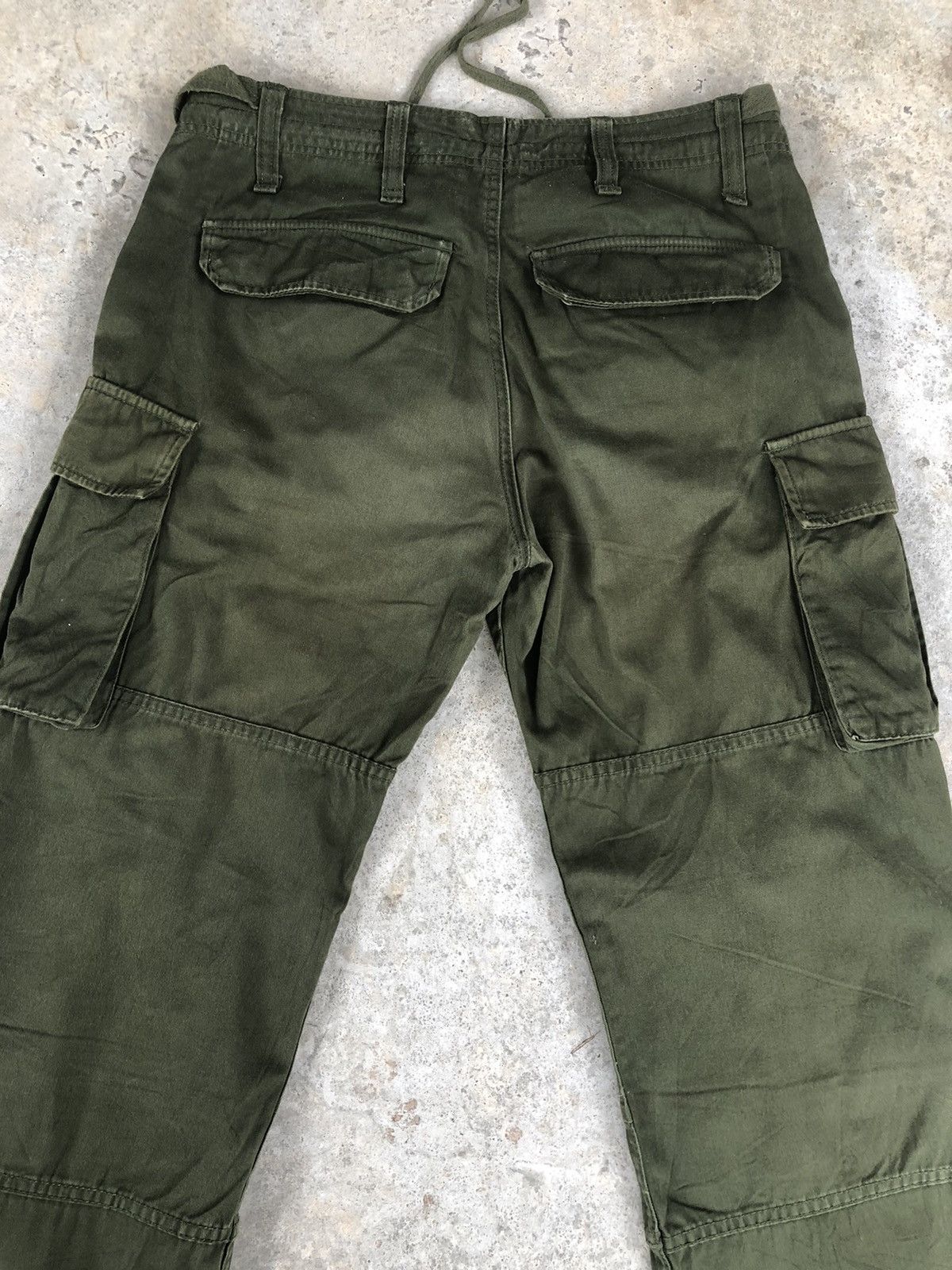 Japanese Brand lucy cargo pants tactical multipocket green Size US 33 - 9 Thumbnail