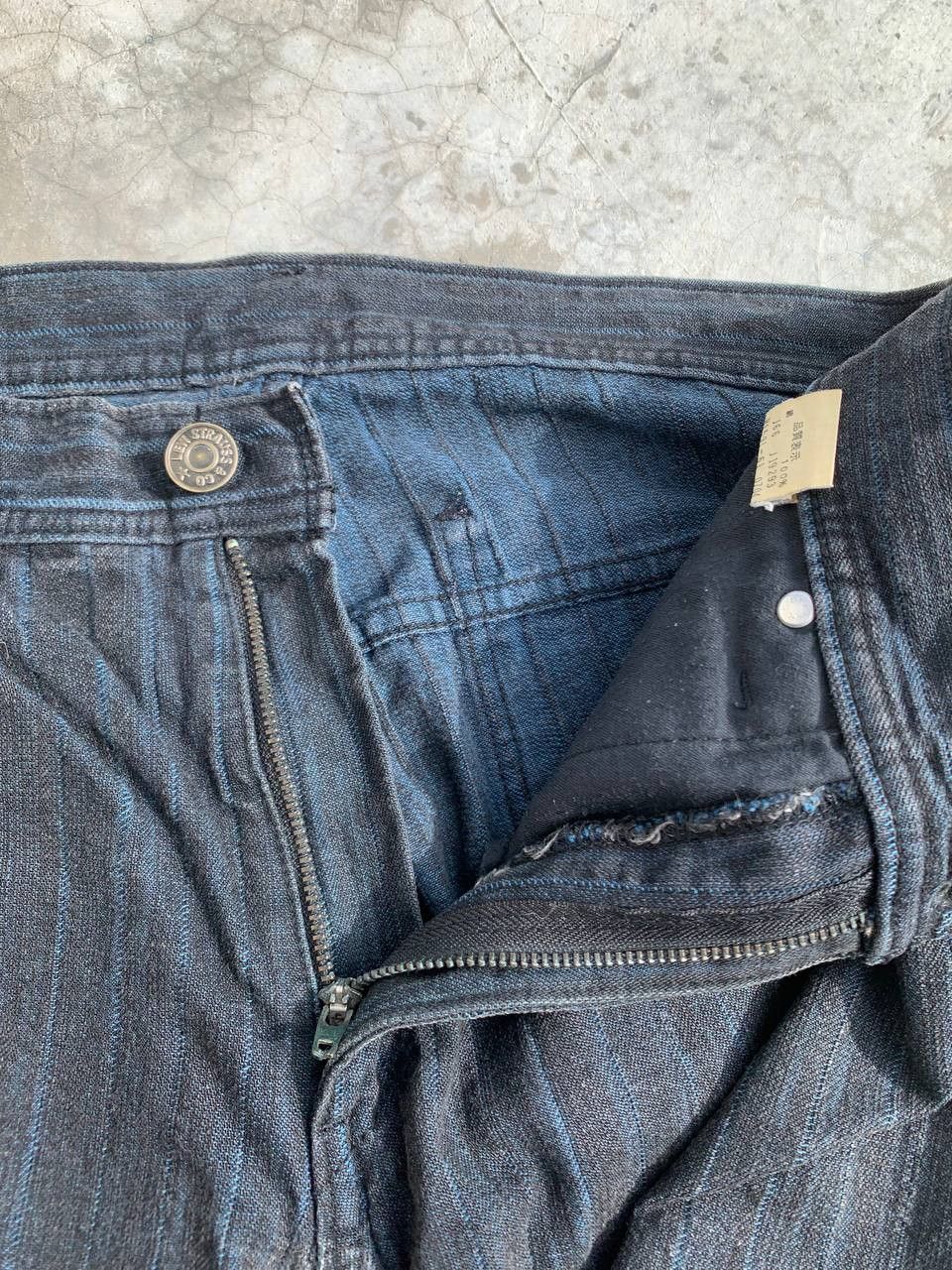 Levi's Vintage Levi's Japan Charcoal Hickory Stripe Wabash Pants Size US 34 / EU 50 - 10 Thumbnail