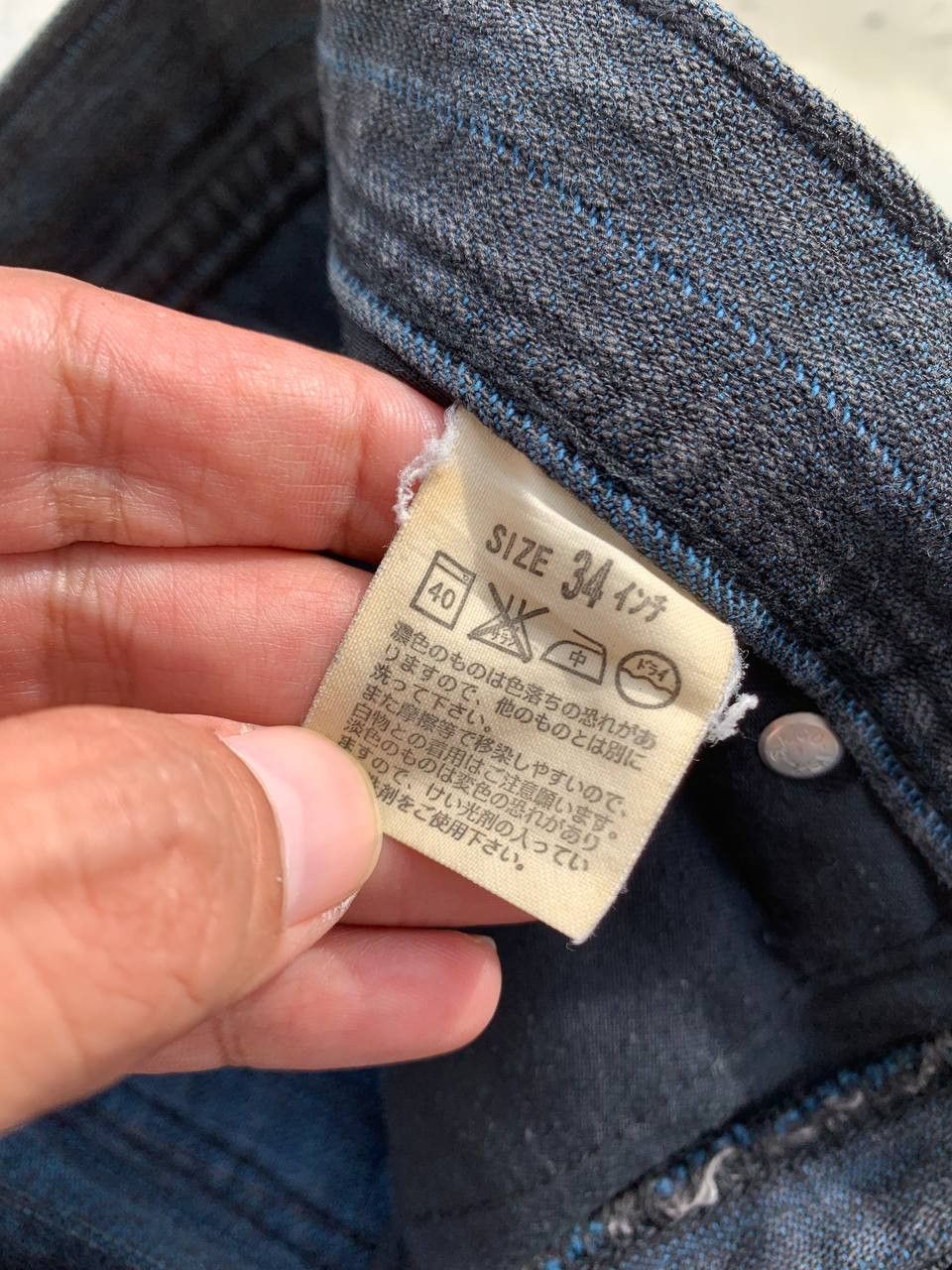 Levi's Vintage Levi's Japan Charcoal Hickory Stripe Wabash Pants Size US 34 / EU 50 - 11 Thumbnail