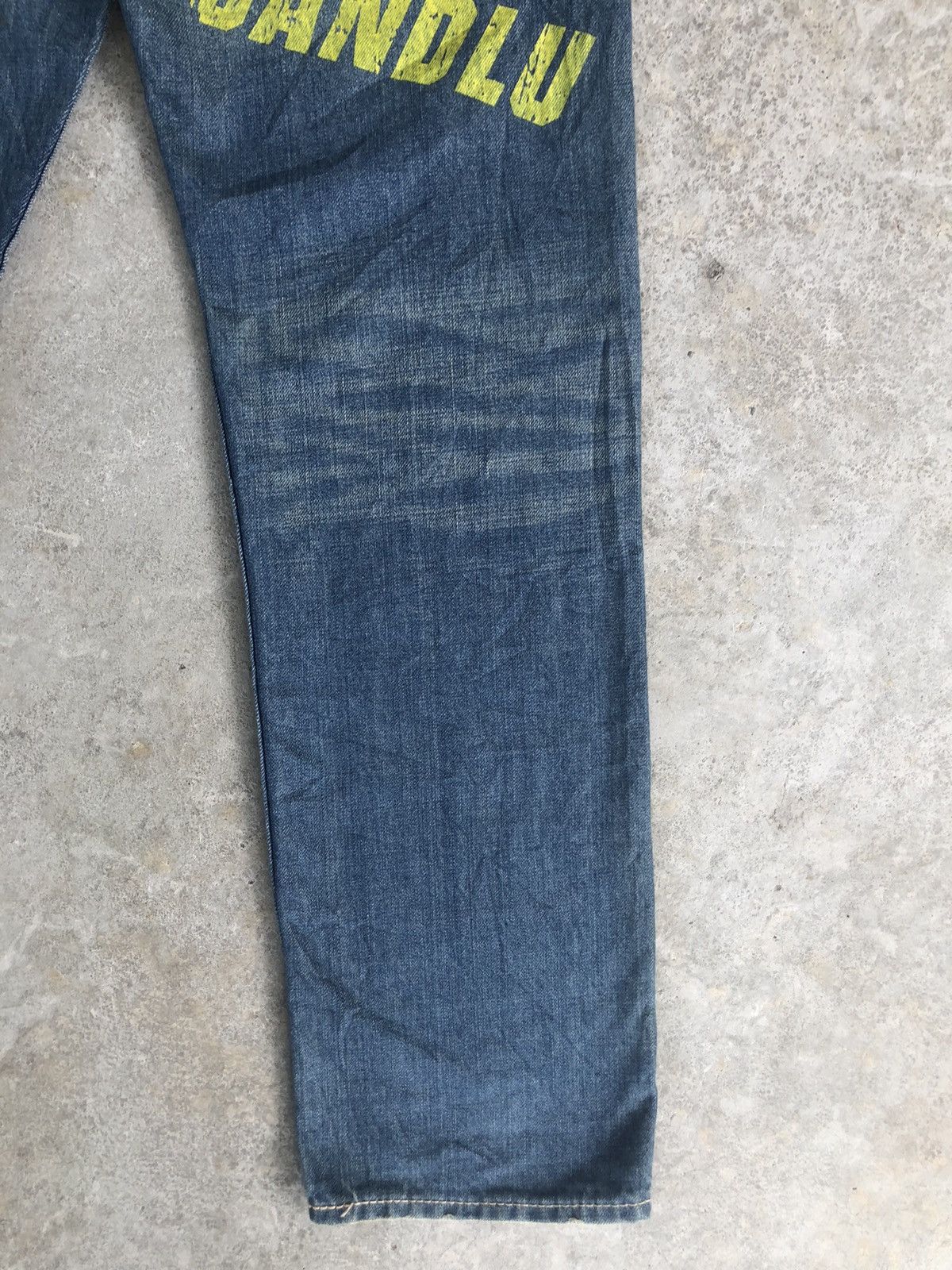 Japanese Brand Vintage Co & Lu Daicock Selvedge Big Logo Painted Size US 30 / EU 46 - 13 Thumbnail