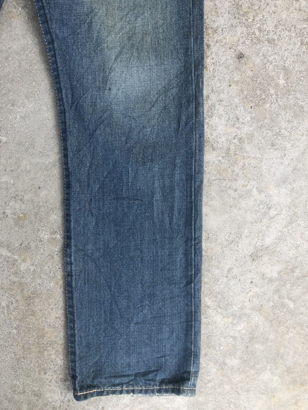 Japanese Brand Vintage Co & Lu Daicock Selvedge Big Logo Painted Size US 30 / EU 46 - 8 Thumbnail