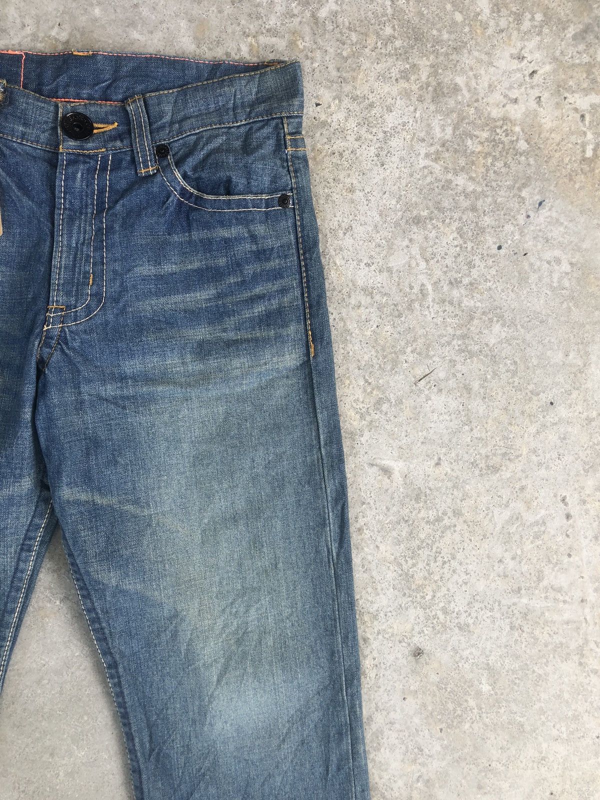 Japanese Brand Vintage Co & Lu Daicock Selvedge Big Logo Painted Size US 30 / EU 46 - 6 Thumbnail