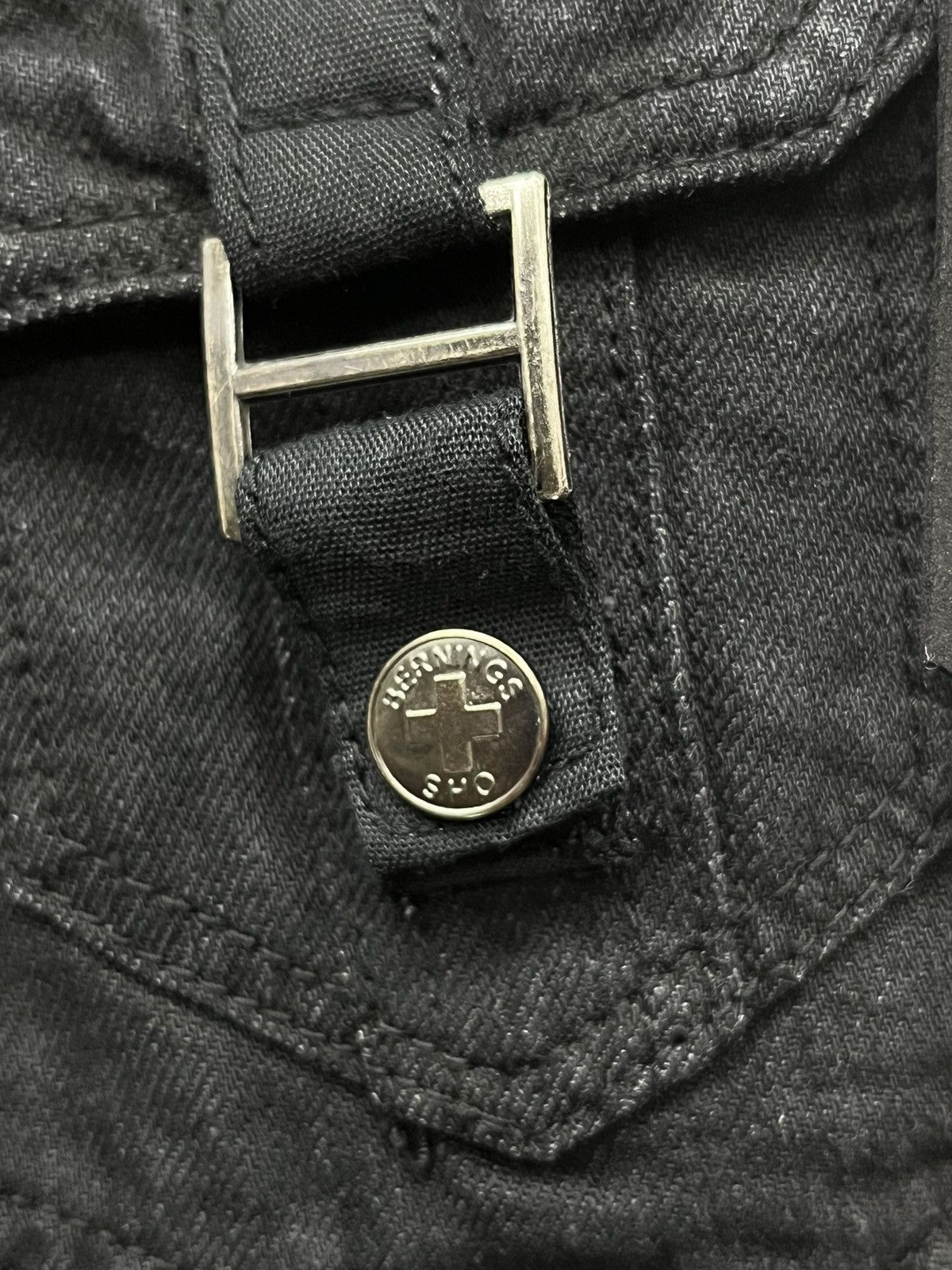 Seditionaries 🔥BERNINGS SHO Punk Bondage Multi Zipper Pocket Denim Cargo Size US 29 - 15 Thumbnail