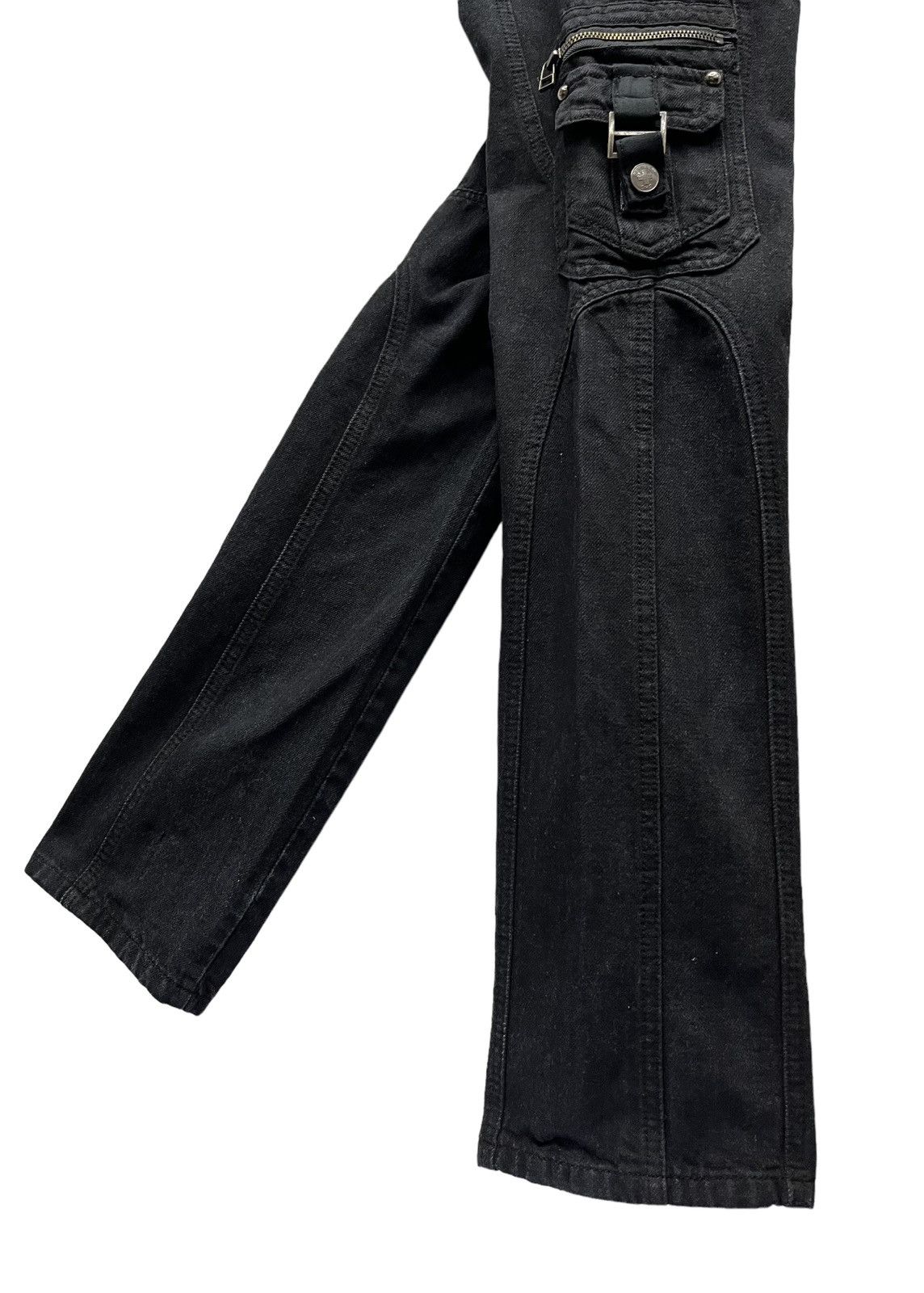 Seditionaries 🔥BERNINGS SHO Punk Bondage Multi Zipper Pocket Denim Cargo Size US 29 - 12 Thumbnail