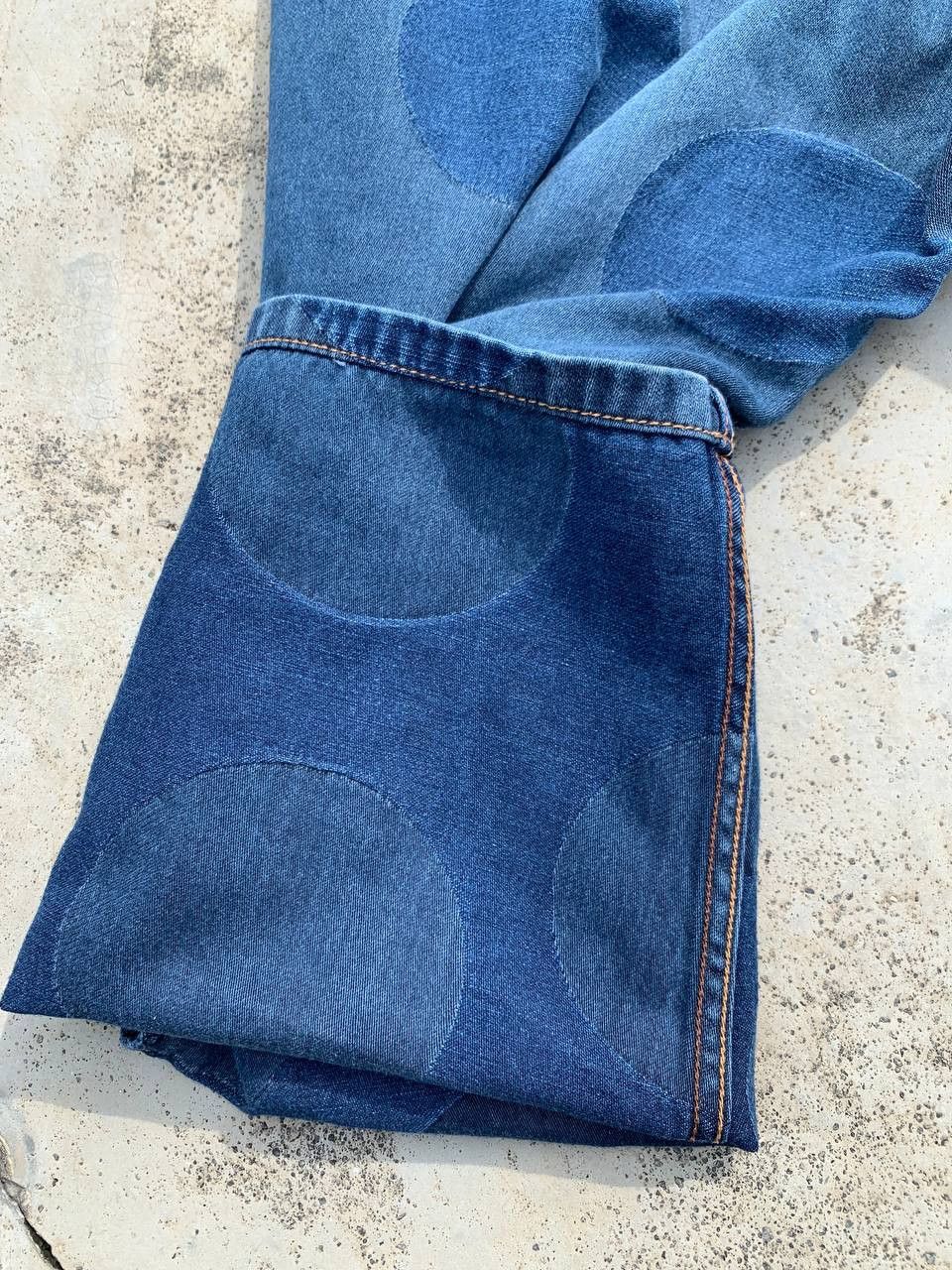 Japanese Brand Vintage Polka Dot Patched Cropped Denim Pants Size US 30 / EU 46 - 13 Thumbnail
