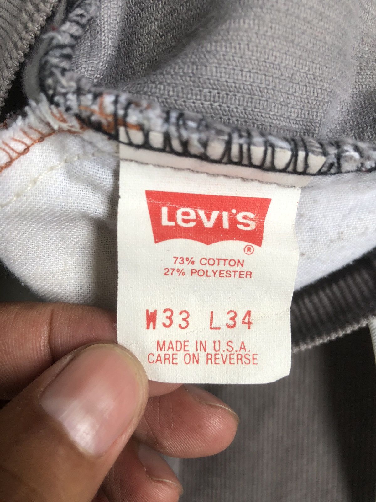 If Six Was Nine Vintage 90’s Levi’s Flared Jeans Corduroy Pants 517 Size US 32 / EU 48 - 13 Thumbnail