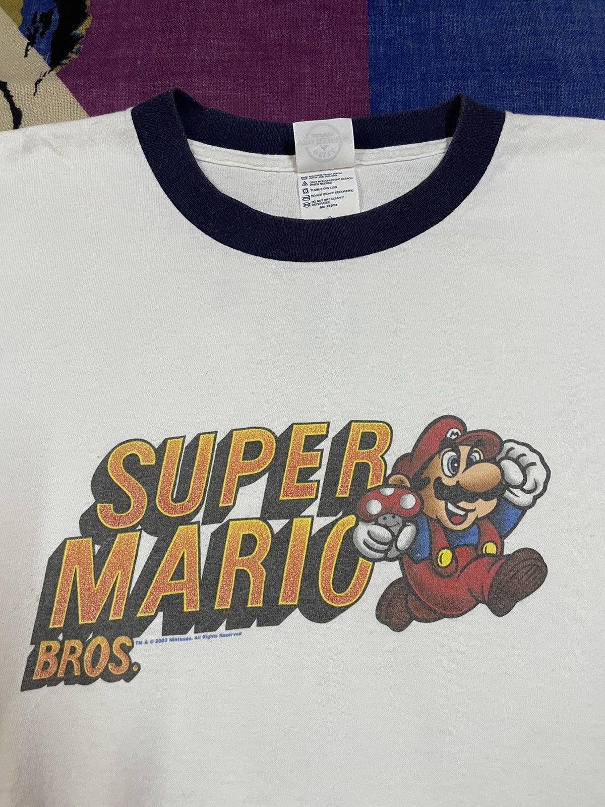 Cartoon Network Vintage 2003 Super Mario Bros t-shirt Nintendo Video Game Size US L / EU 52-54 / 3 - 4 Thumbnail