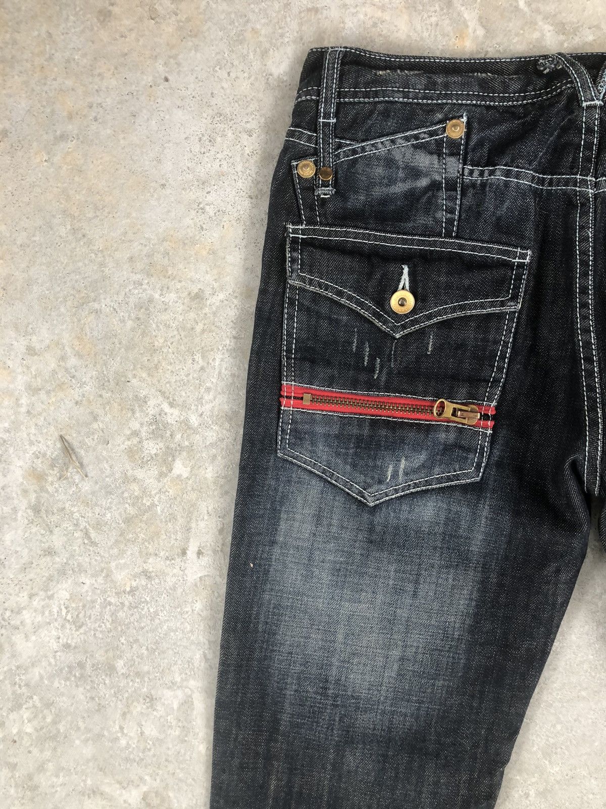 semanticdesign Semantic Design Punk Style Flared Jeans Distressed Jeans Size US 34 / EU 50 - 9 Thumbnail