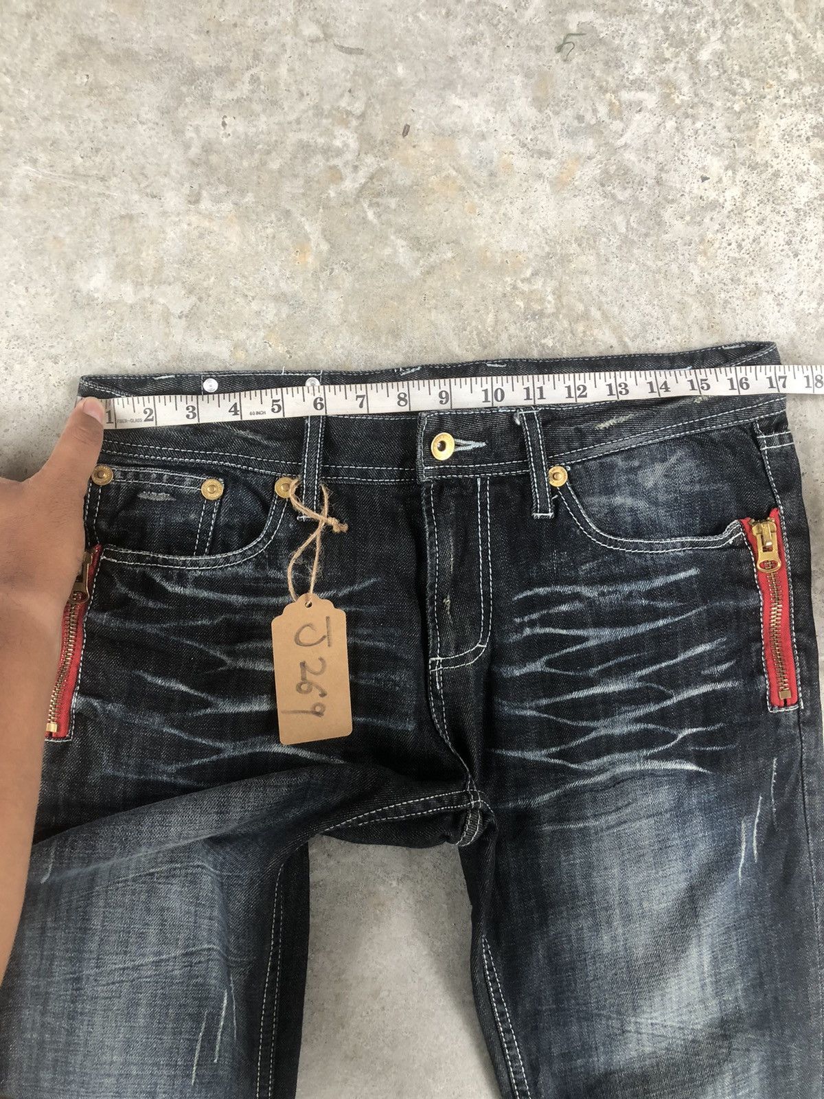 semanticdesign Semantic Design Punk Style Flared Jeans Distressed Jeans Size US 34 / EU 50 - 18 Thumbnail