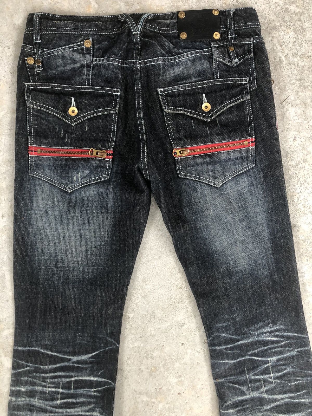 semanticdesign Semantic Design Punk Style Flared Jeans Distressed Jeans Size US 34 / EU 50 - 8 Thumbnail