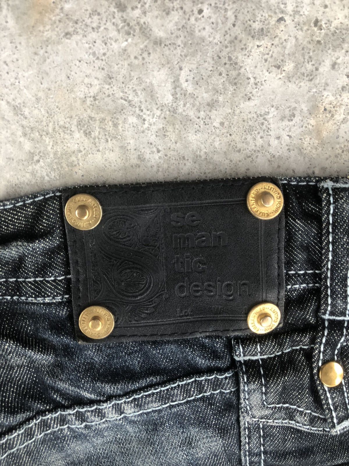 semanticdesign Semantic Design Punk Style Flared Jeans Distressed Jeans Size US 34 / EU 50 - 13 Thumbnail