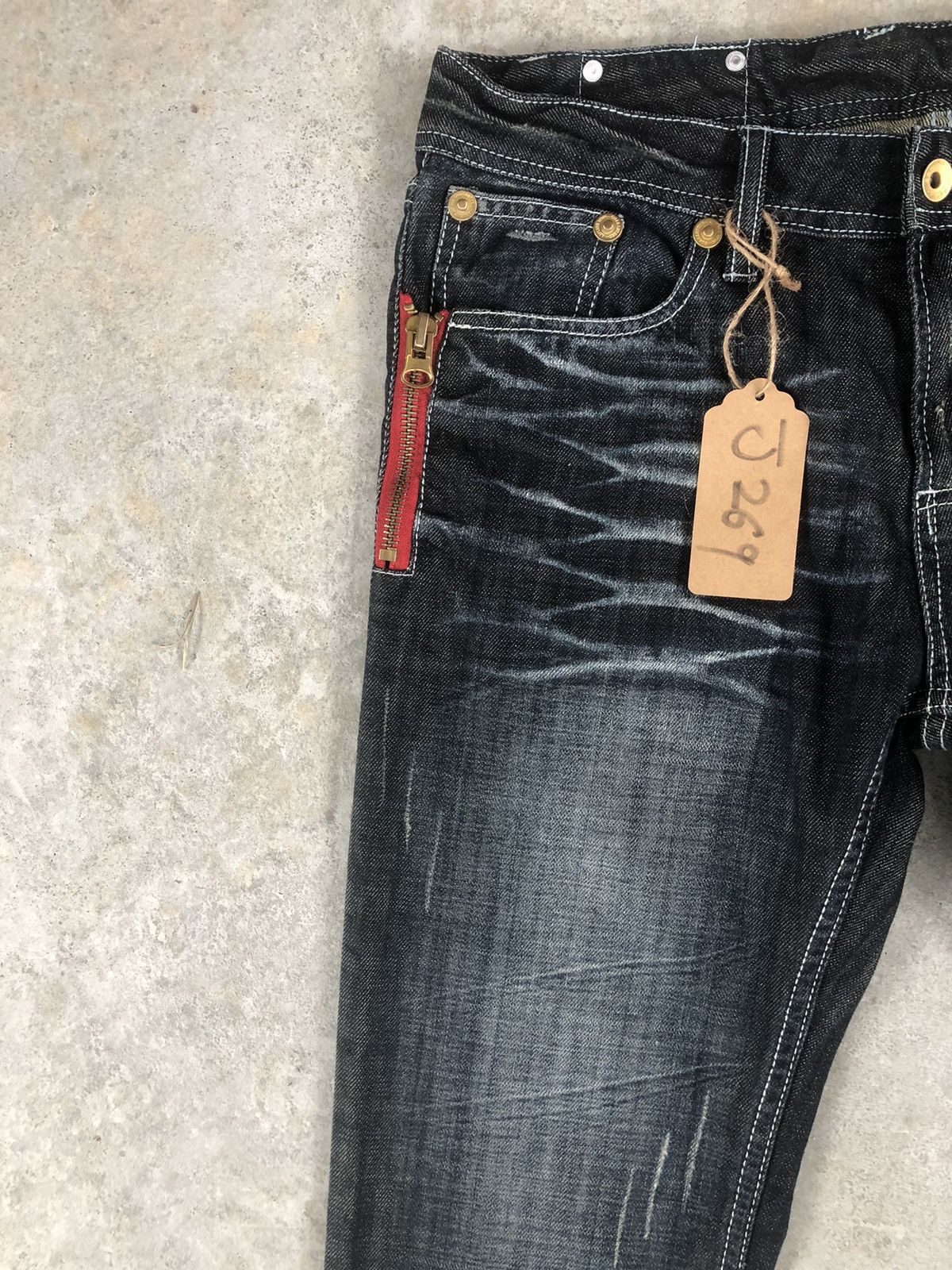 semanticdesign Semantic Design Punk Style Flared Jeans Distressed Jeans Size US 34 / EU 50 - 4 Thumbnail