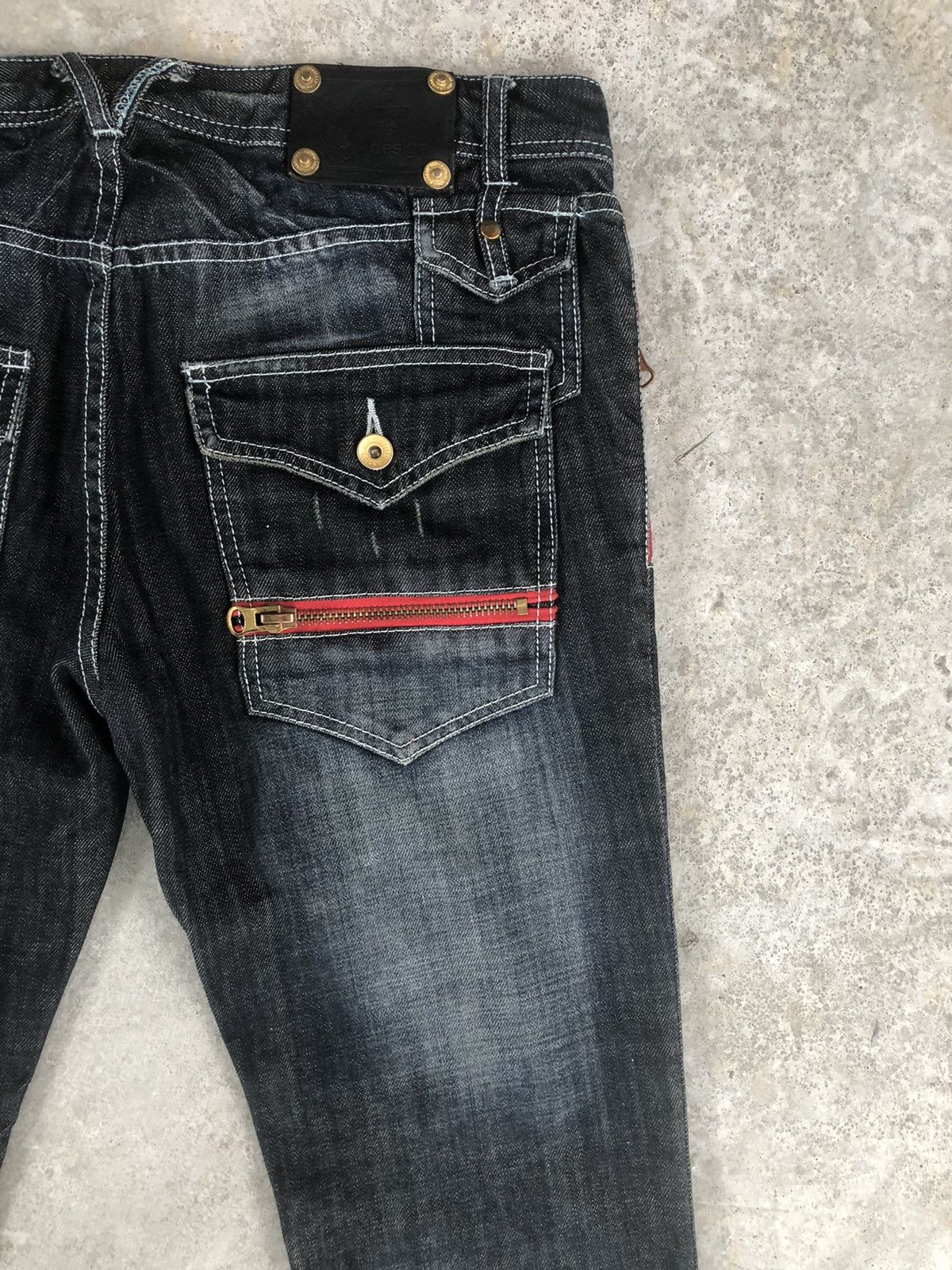 semanticdesign Semantic Design Punk Style Flared Jeans Distressed Jeans Size US 34 / EU 50 - 10 Thumbnail