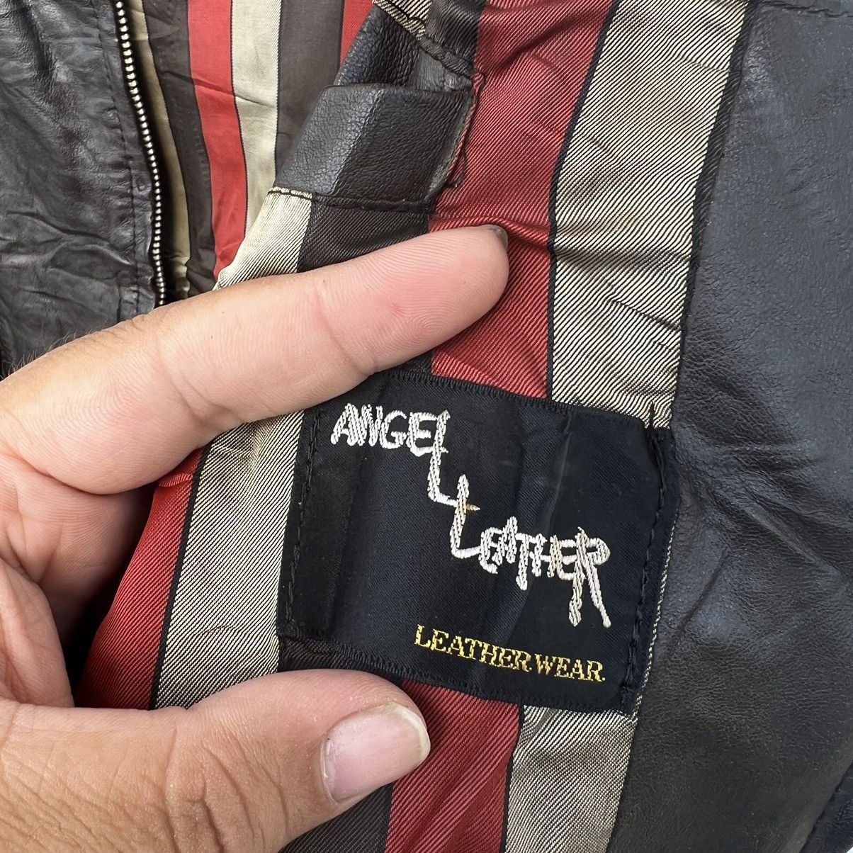 Japanese Brand RIDER JACKET ANGEL LEATHER WEAR INSPIRED BY SCHOTT PERFECTO Size US L / EU 52-54 / 3 - 11 Thumbnail