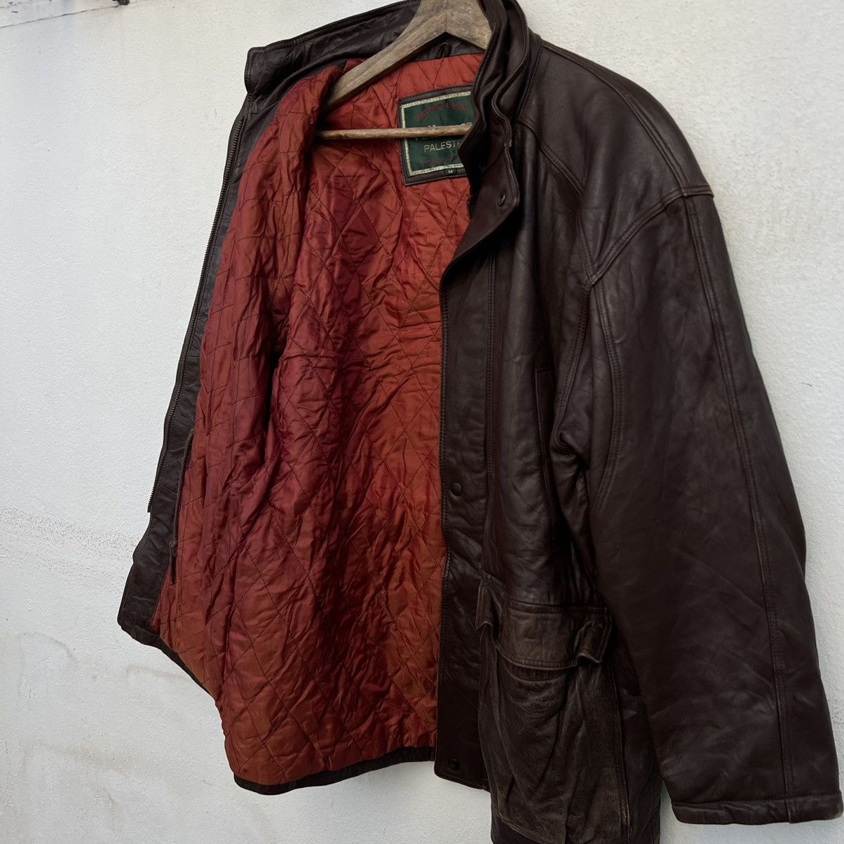 Japanese Brand VINTAGE CARGO MULTI POCKET LEATHER JACKET VALLEMOSSO Size US M / EU 48-50 / 2 - 11 Thumbnail