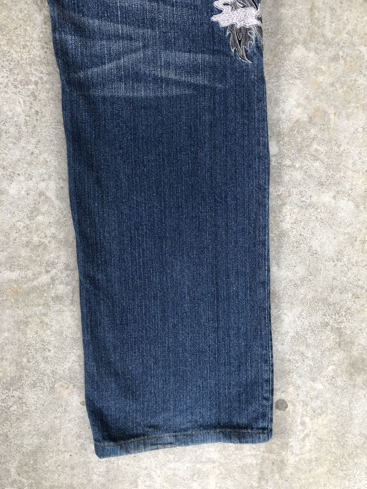 Japanese Brand Japanese Ruden Dragon Embroidered Jeans Distressed Jeans Size US 31 - 11 Thumbnail