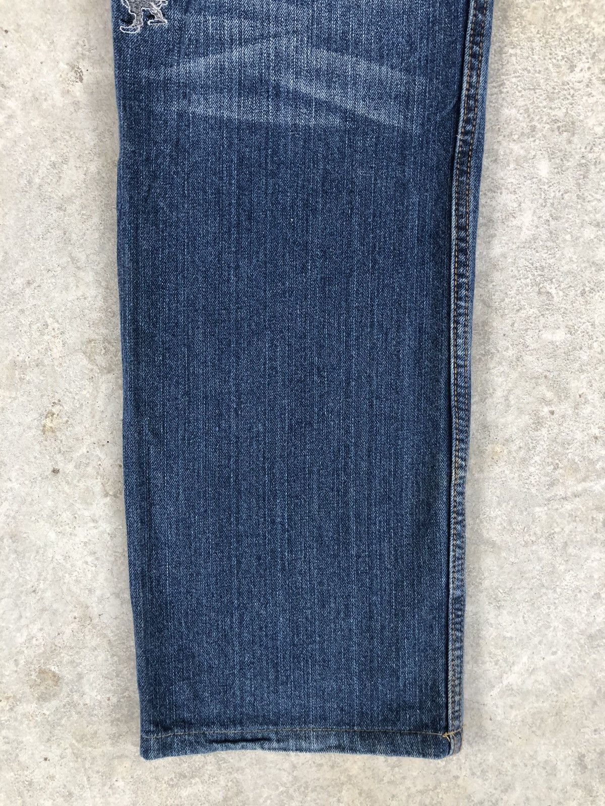 Japanese Brand Japanese Ruden Dragon Embroidered Jeans Distressed Jeans Size US 31 - 10 Thumbnail