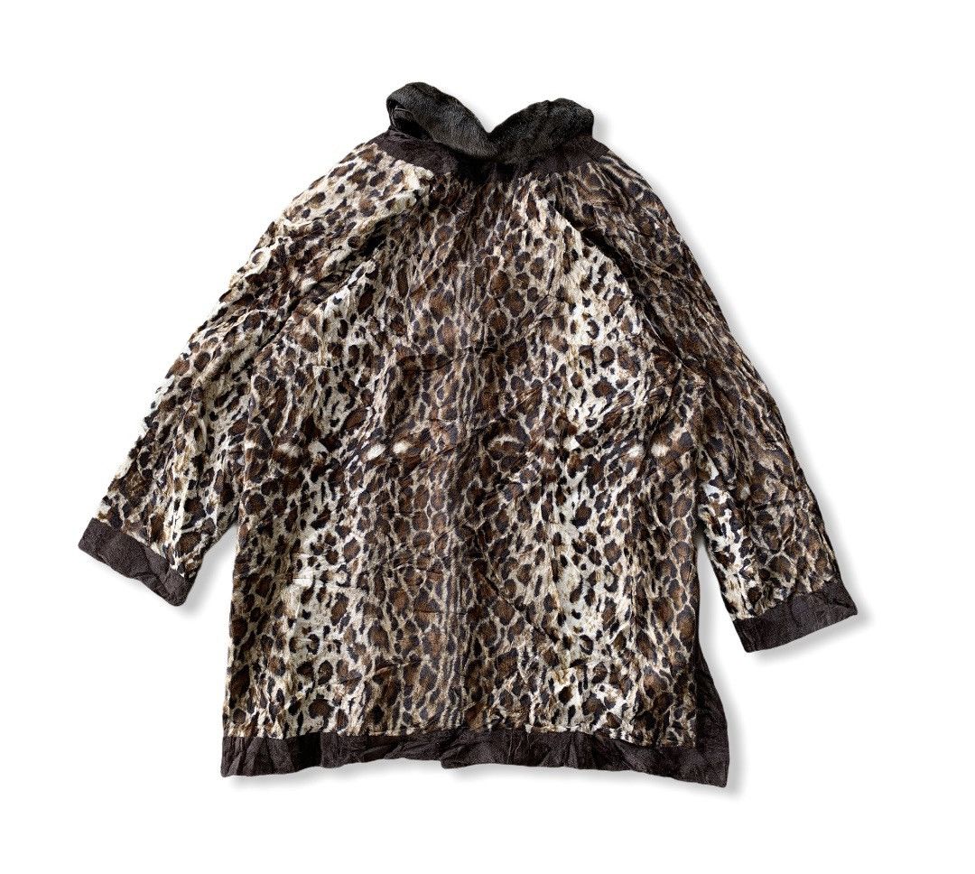 Japanese Brand MadeInJapan Handmade Leopard Rayon Fleece Cardigan Jacket Size US L / EU 52-54 / 3 - 2 Thumbnail