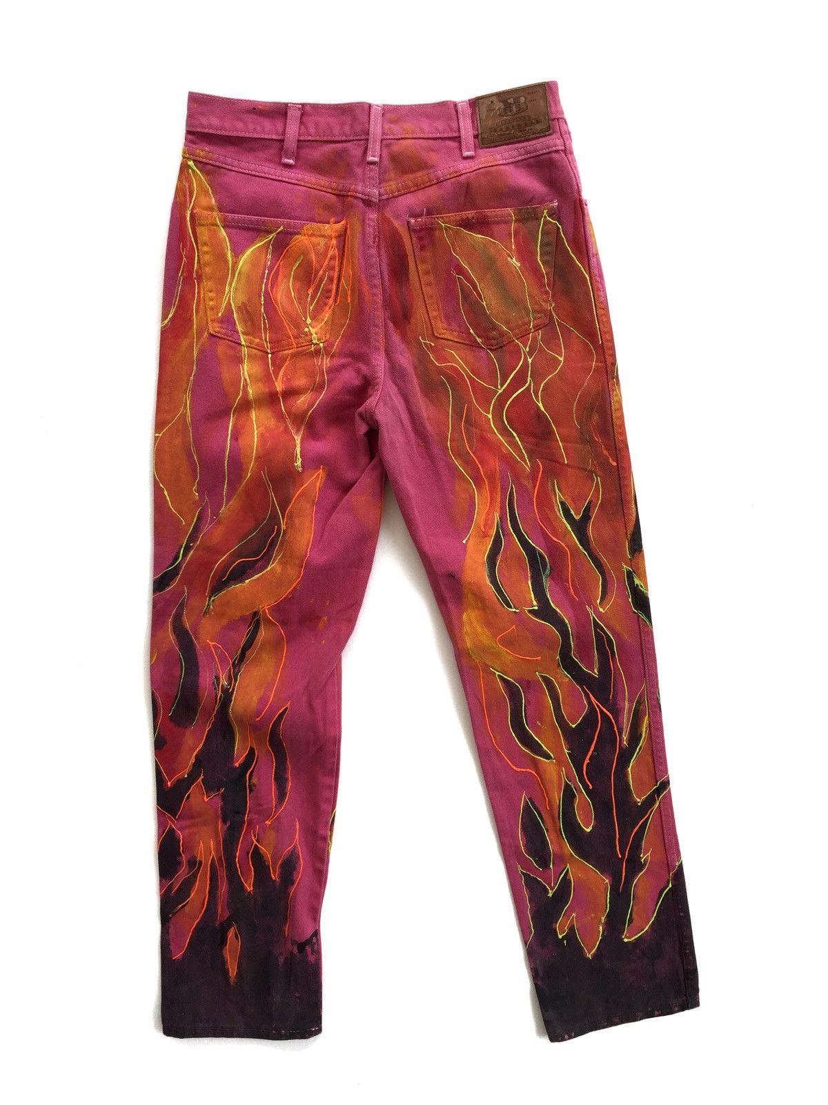 Art Comes First × Beauty Beast × If Six Was Nine Japanese Designer Brand Route66 Custom Fire Denim Size US 30 / EU 46 - 2 Thumbnail