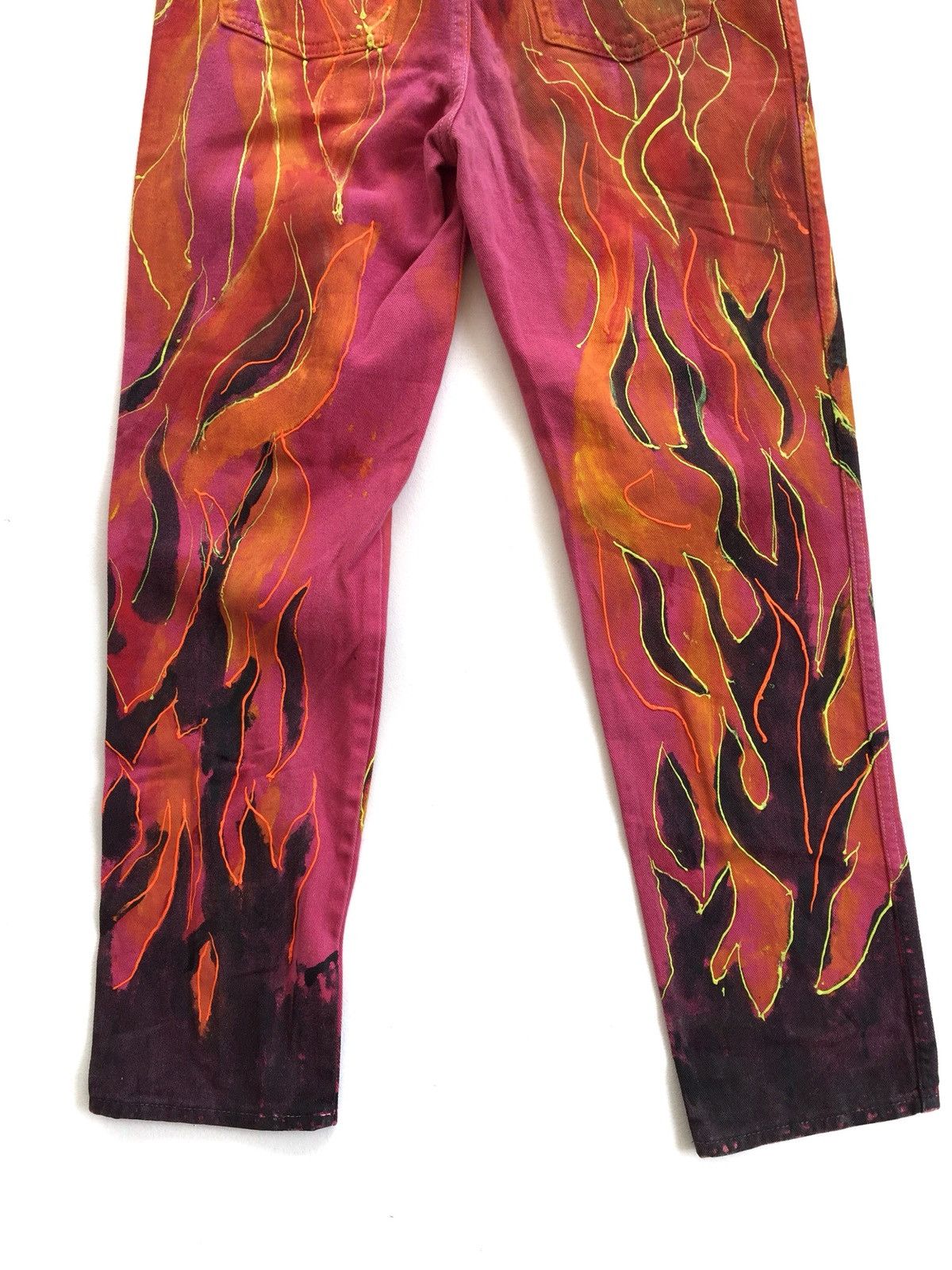 Art Comes First × Beauty Beast × If Six Was Nine Japanese Designer Brand Route66 Custom Fire Denim Size US 30 / EU 46 - 6 Thumbnail