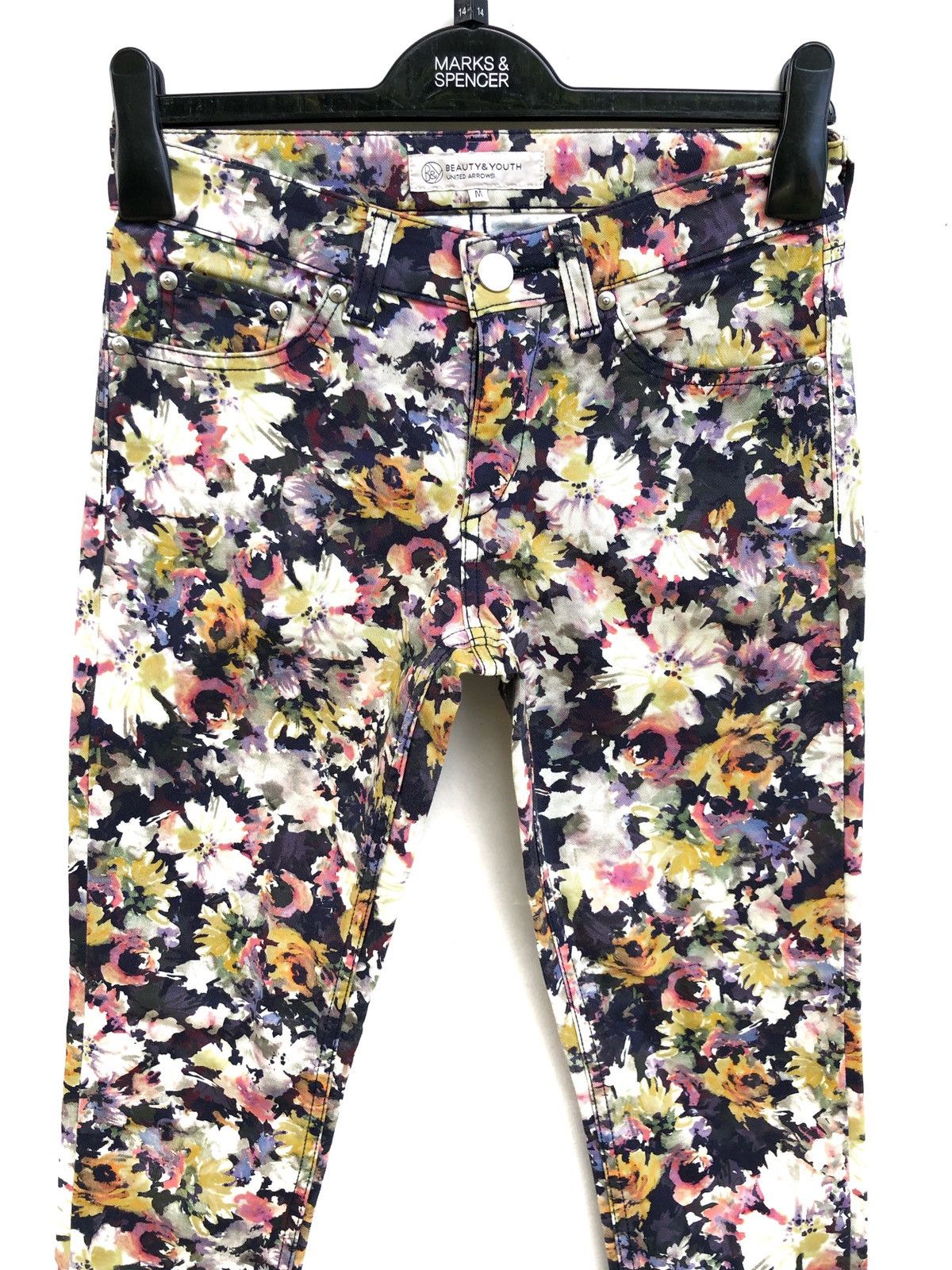 image of Beauty Youth x United Arrows United Arrows X Beauty & Youth Skinny Pants in Tapestry (Size 26)