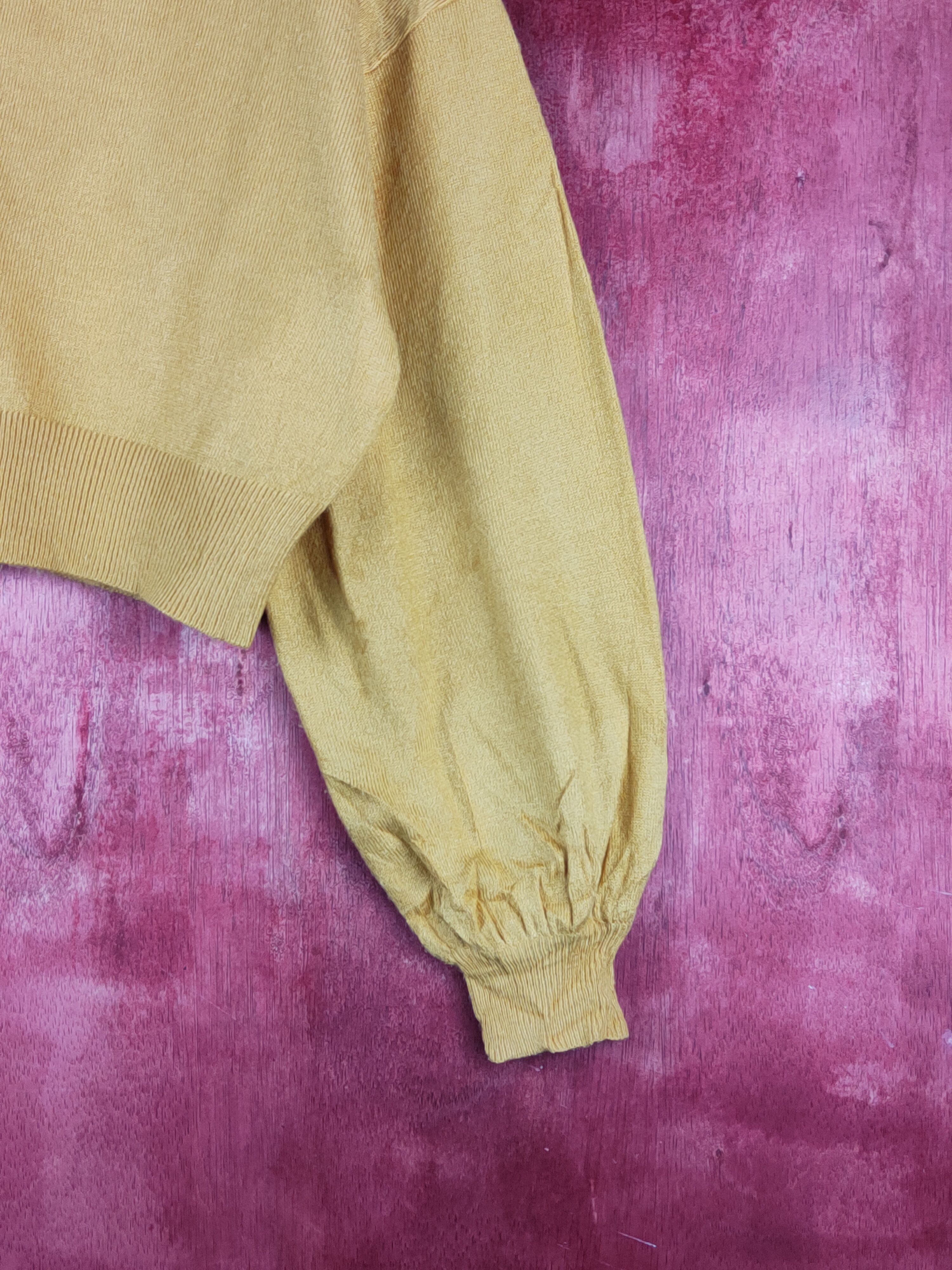 LOWRYS FARM Lowrys Farm Mustard Knitwear Crop Tops Cardigan #S1179 Size M / US 6-8 / IT 42-44 - 6 Thumbnail