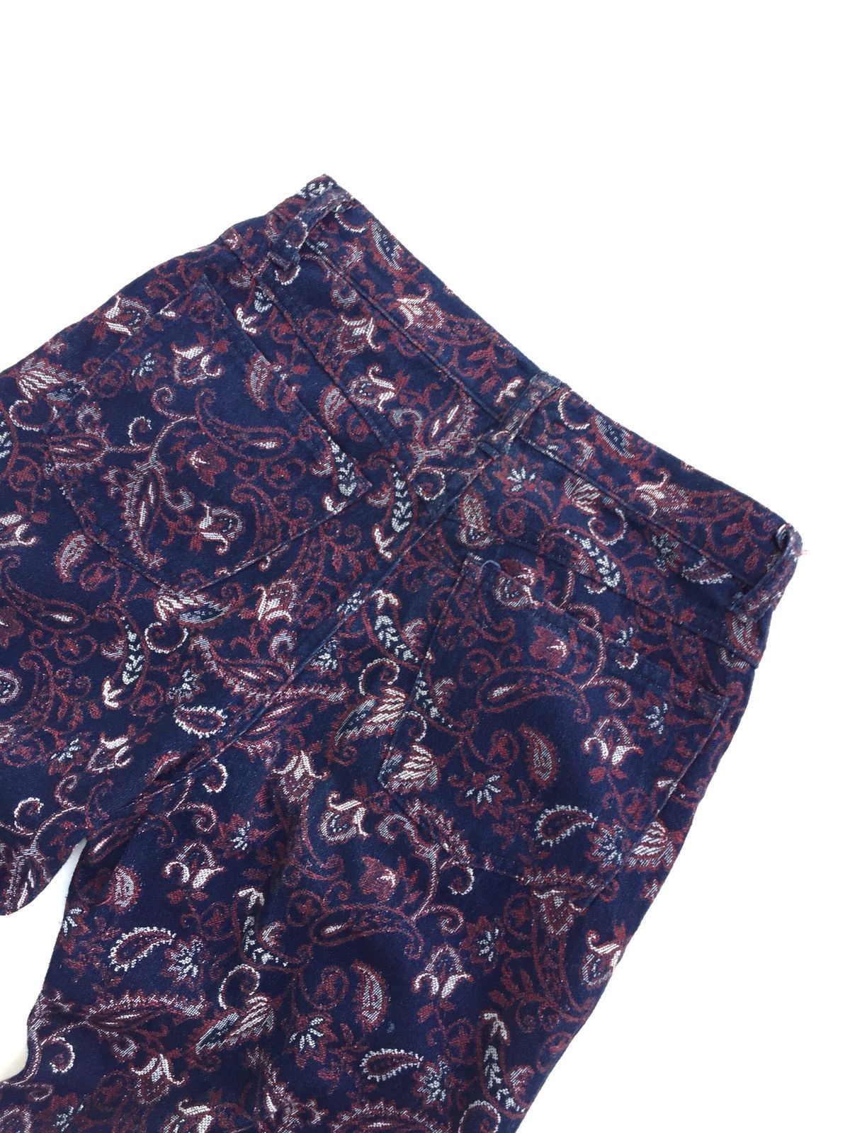 Designer × Japanese Brand Made In JAPAN Handmade Indigo Floral Jeans Size US 26 / EU 42 - 8 Thumbnail