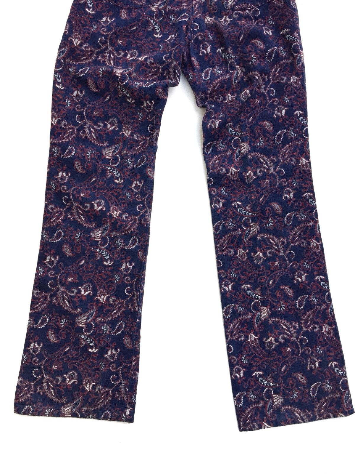 Designer × Japanese Brand Made In JAPAN Handmade Indigo Floral Jeans Size US 26 / EU 42 - 6 Thumbnail