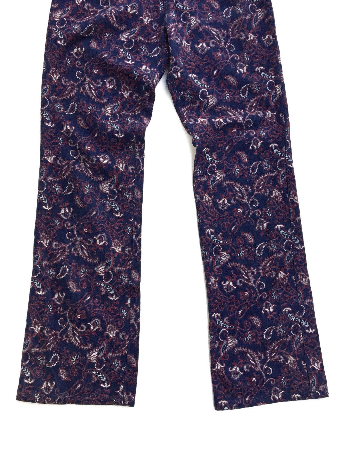 Designer × Japanese Brand Made In JAPAN Handmade Indigo Floral Jeans Size US 26 / EU 42 - 5 Thumbnail