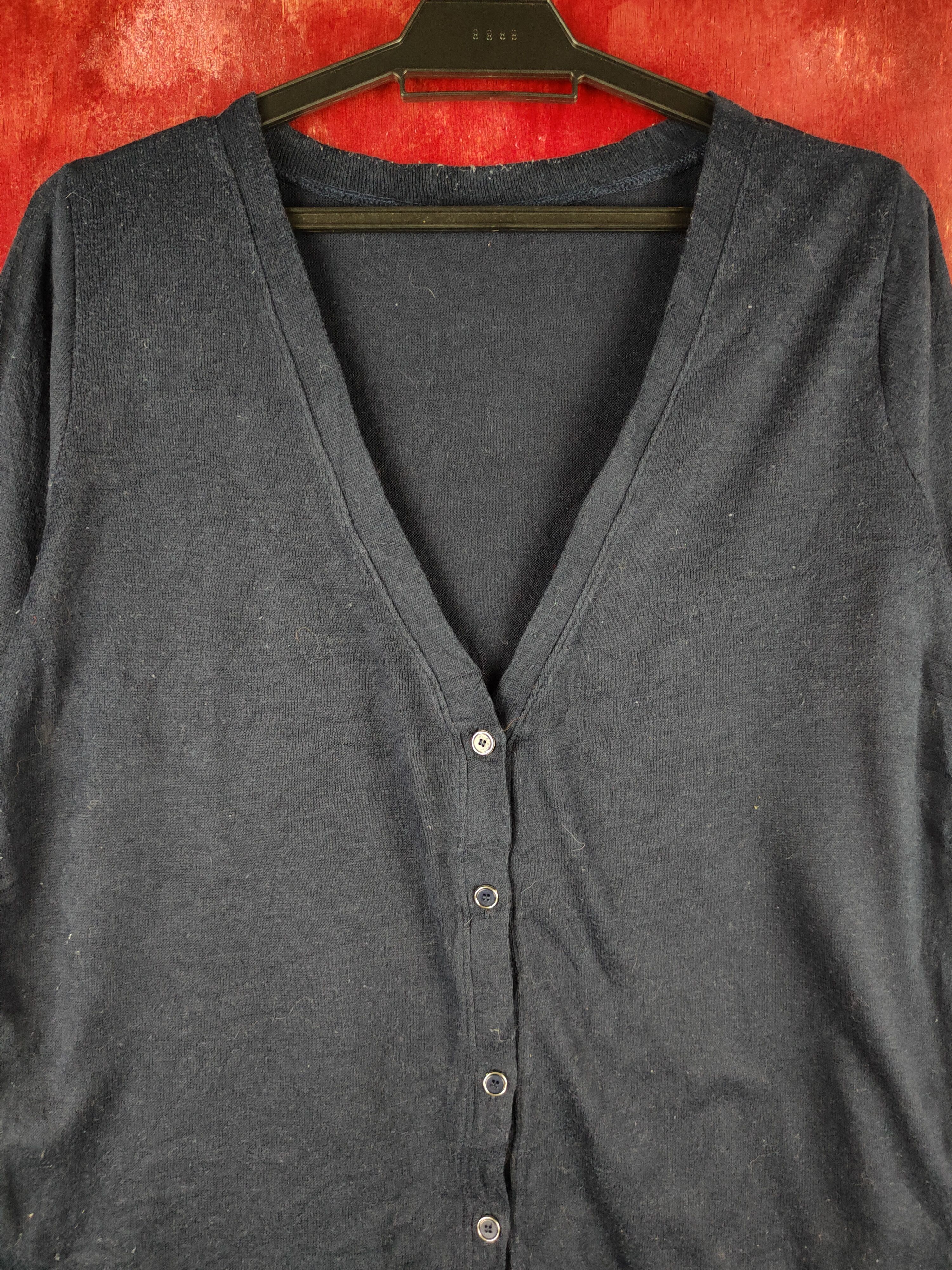 Japanese Brand Japanese Brand Navy Knitwear Cardigan #S1178 Size M / US 6-8 / IT 42-44 - 2 Thumbnail