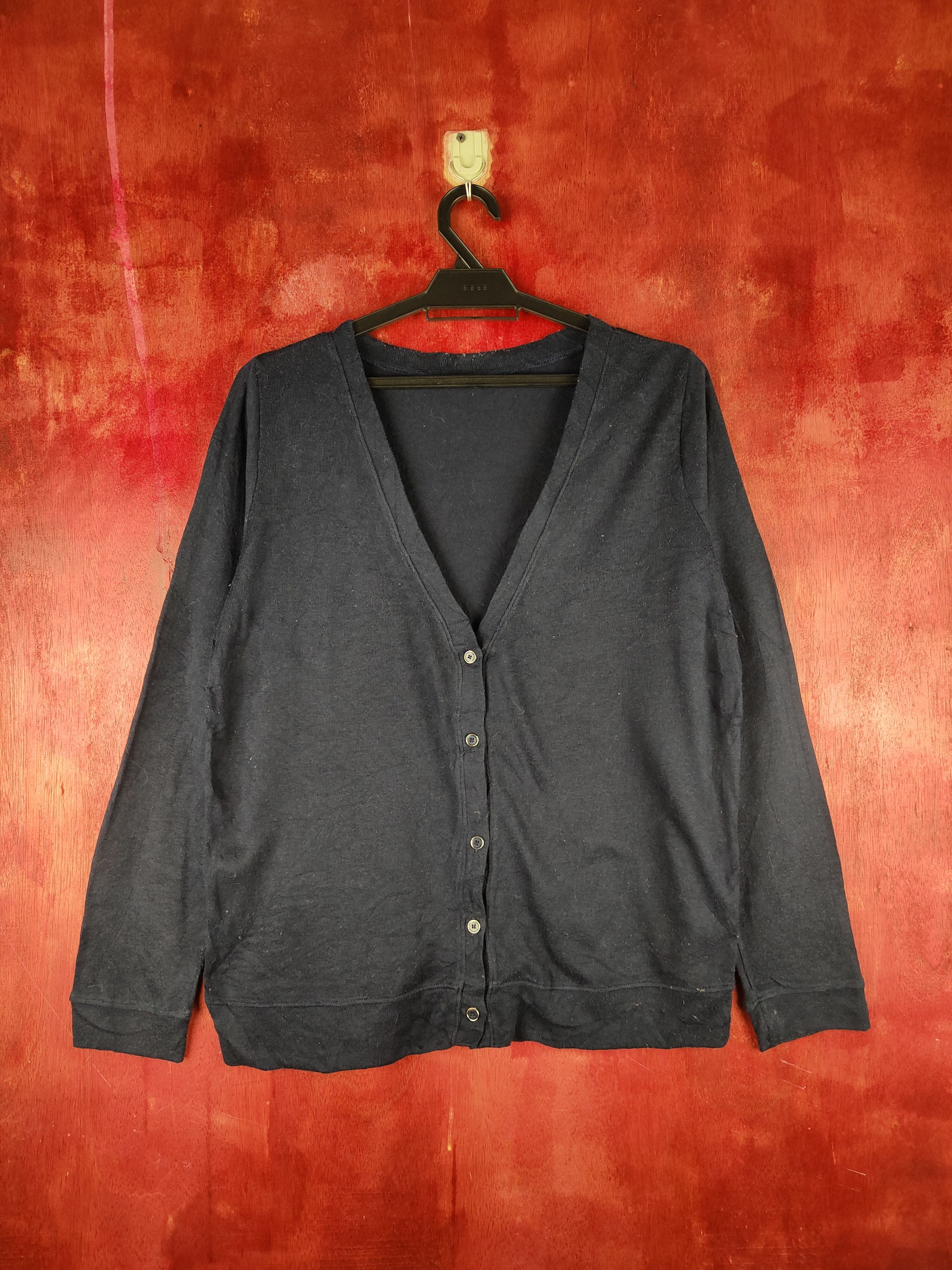 Japanese Brand Japanese Brand Navy Knitwear Cardigan #S1178 Size M / US 6-8 / IT 42-44 - 1 Thumbnail