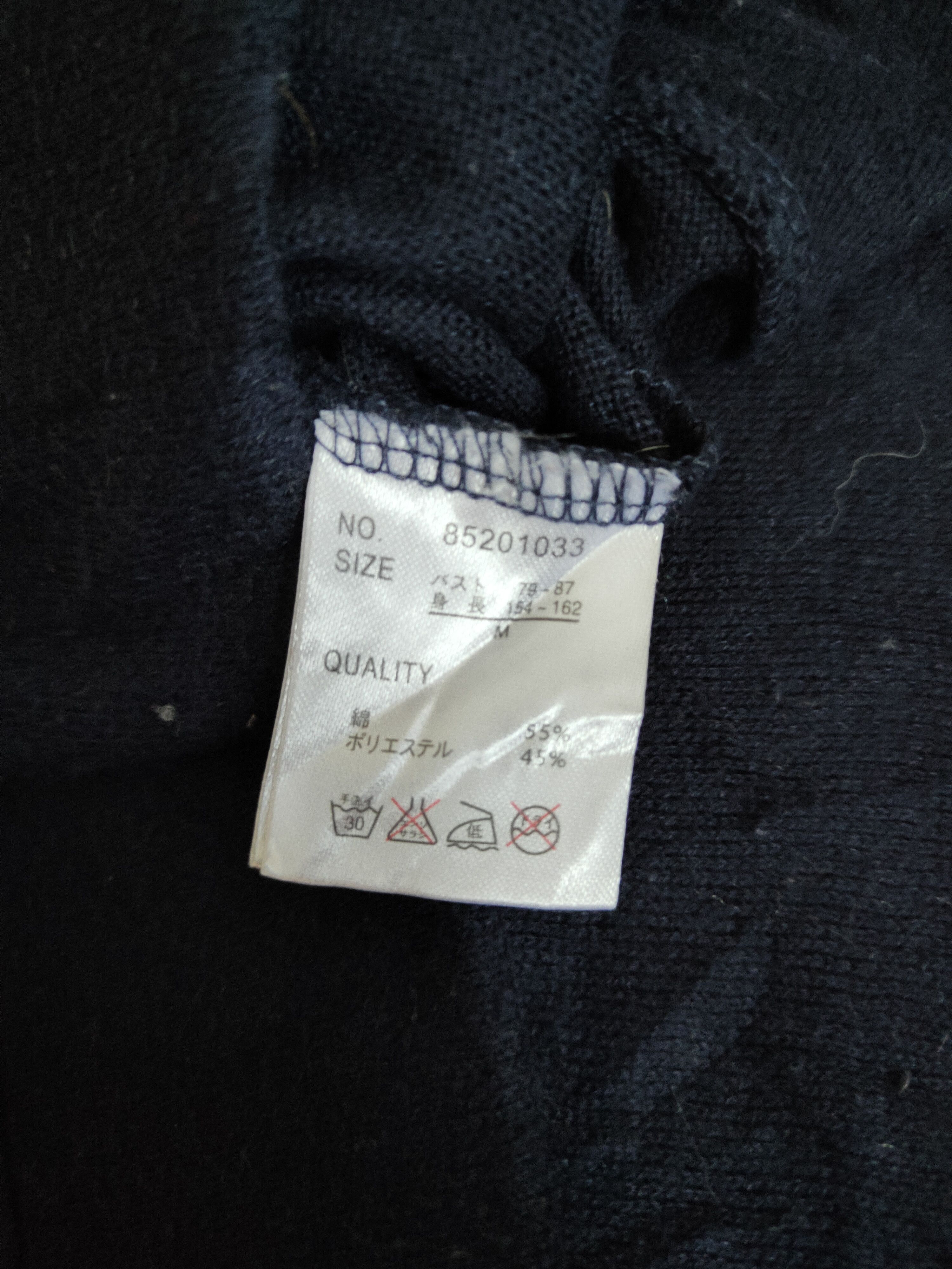 Japanese Brand Japanese Brand Navy Knitwear Cardigan #S1178 Size M / US 6-8 / IT 42-44 - 10 Thumbnail