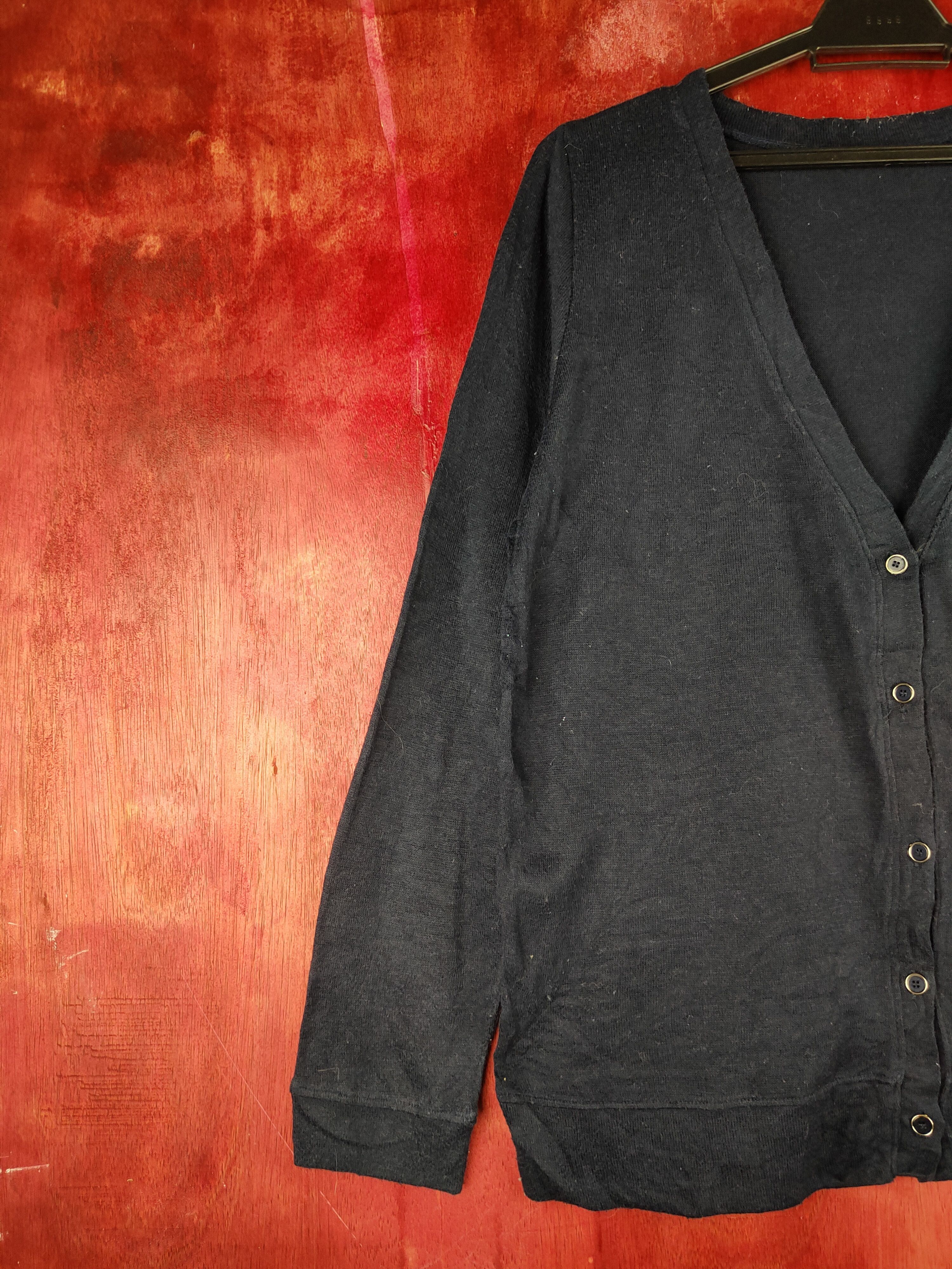 Japanese Brand Japanese Brand Navy Knitwear Cardigan #S1178 Size M / US 6-8 / IT 42-44 - 3 Thumbnail