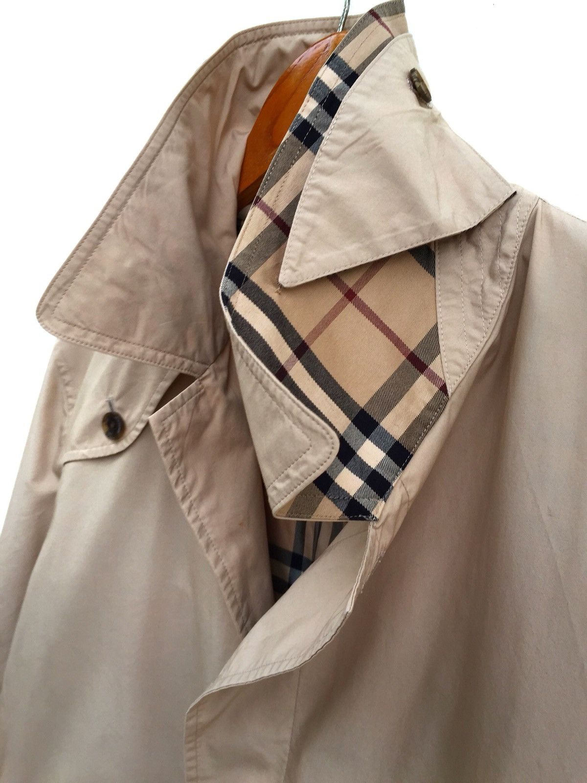 Burberry Vintage 90s Burberry London Trench Coat Jacket Overcoat Size US L / EU 52-54 / 3 - 6 Thumbnail