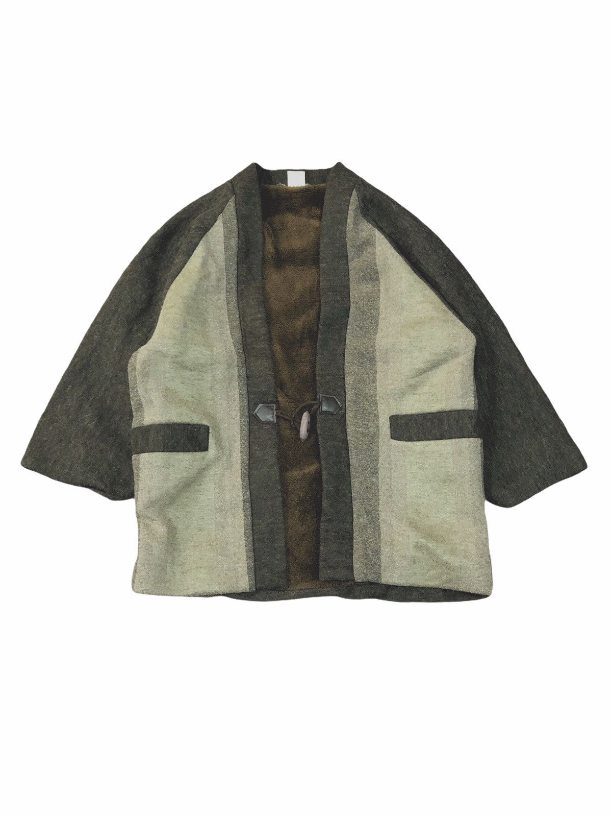 Japanese Brand Vintage Kimono Noragi Hanten Fleece Lining Visvim Style Size US M / EU 48-50 / 2 - 1 Thumbnail