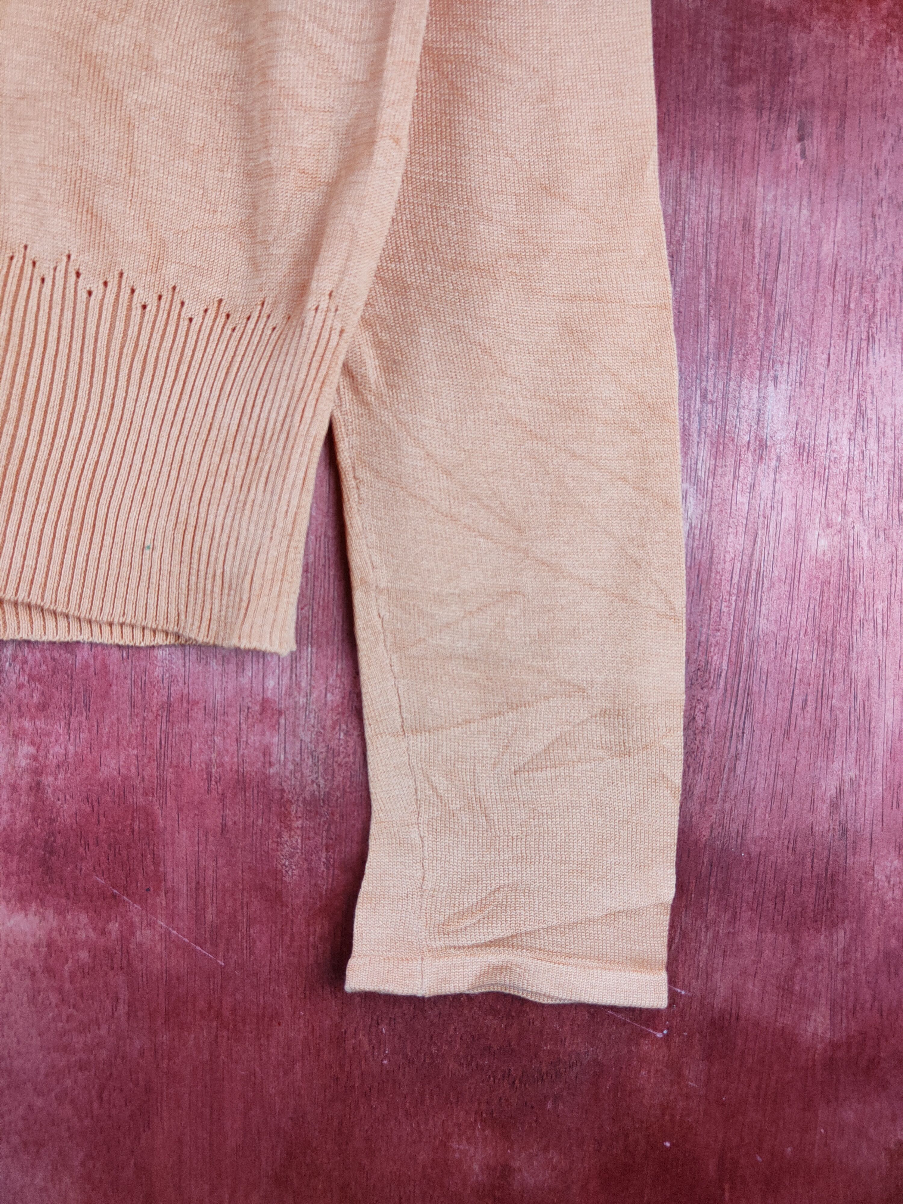 Japanese Brand Lautrēamont Orange Knitwear Cardigan #S1177 Size S / US 4 / IT 40 - 6 Thumbnail