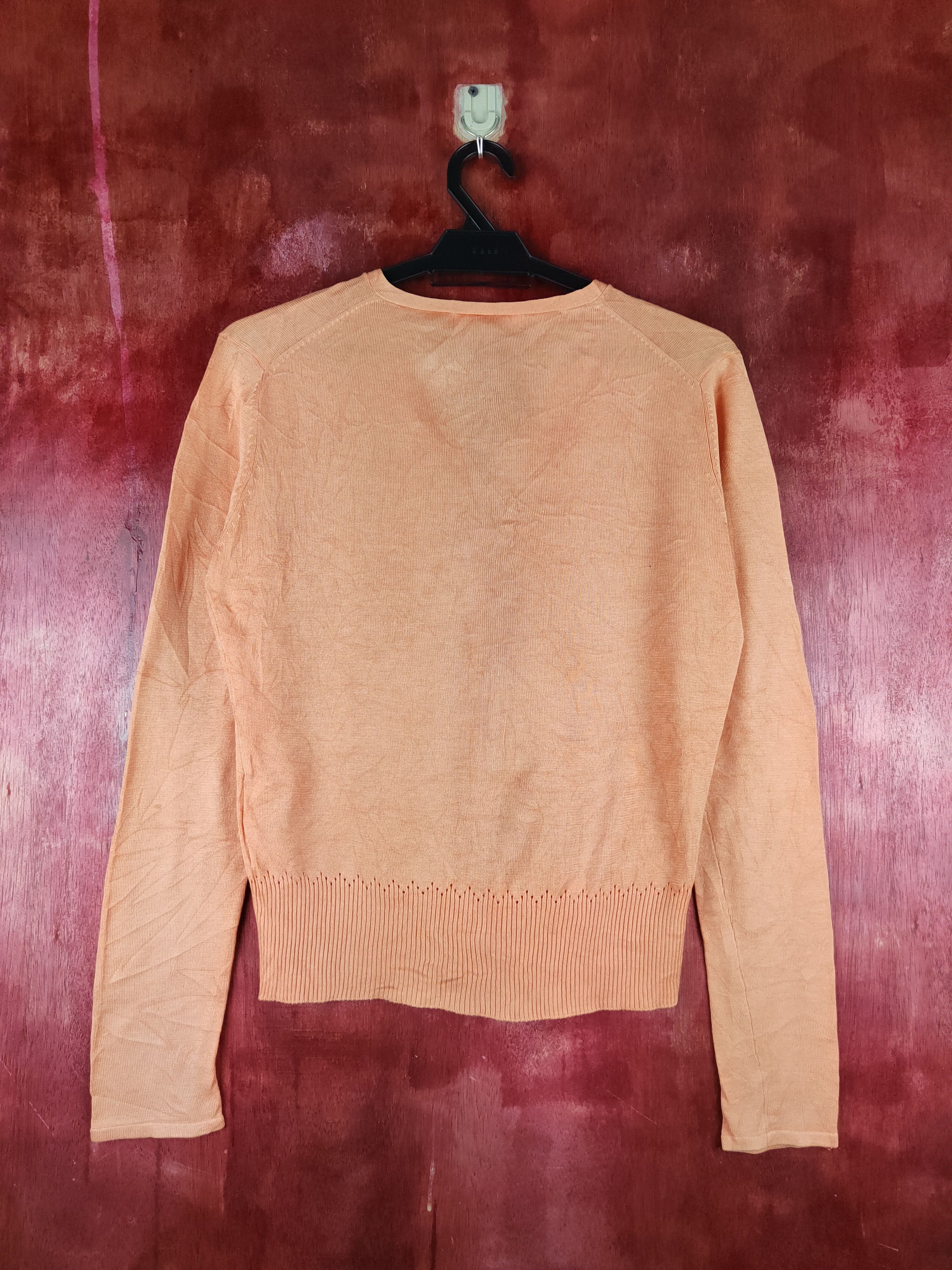 Japanese Brand Lautrēamont Orange Knitwear Cardigan #S1177 Size S / US 4 / IT 40 - 7 Thumbnail