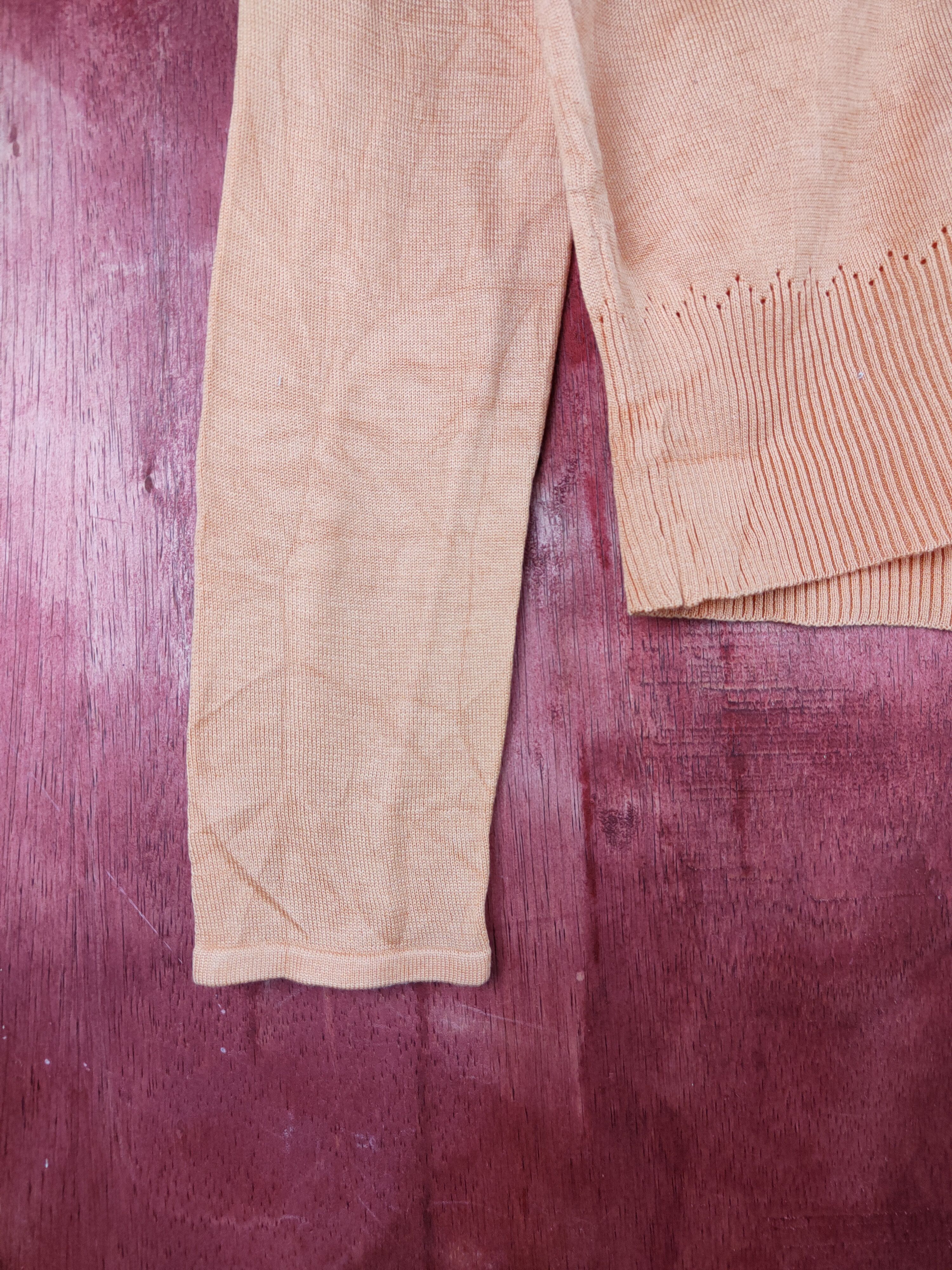 Japanese Brand Lautrēamont Orange Knitwear Cardigan #S1177 Size S / US 4 / IT 40 - 4 Thumbnail