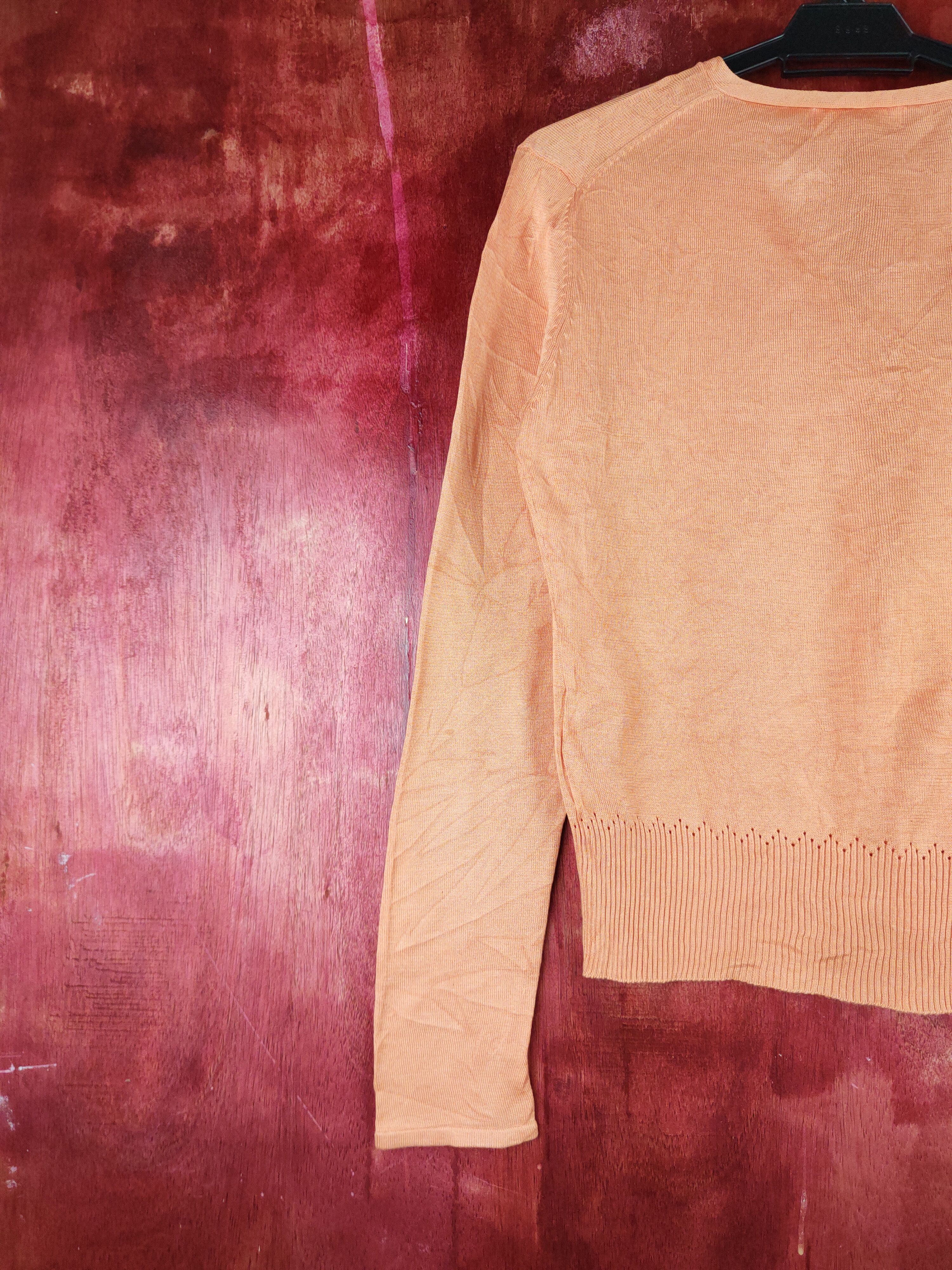 Japanese Brand Lautrēamont Orange Knitwear Cardigan #S1177 Size S / US 4 / IT 40 - 8 Thumbnail